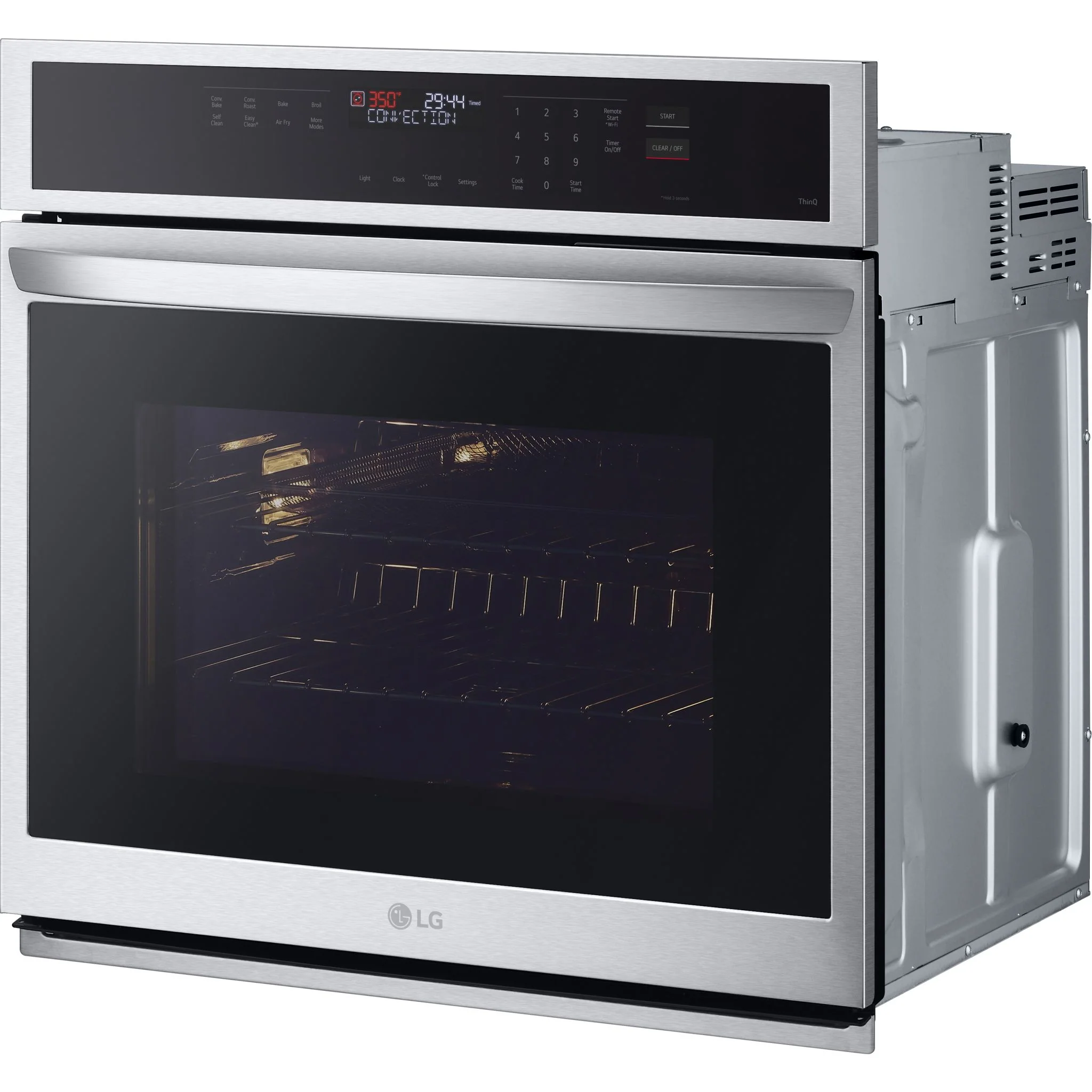 LG 4.7 cu. ft. Smart Wall Oven with Convection and Air Fry - Stainless (WSEP4723F) - Image 3