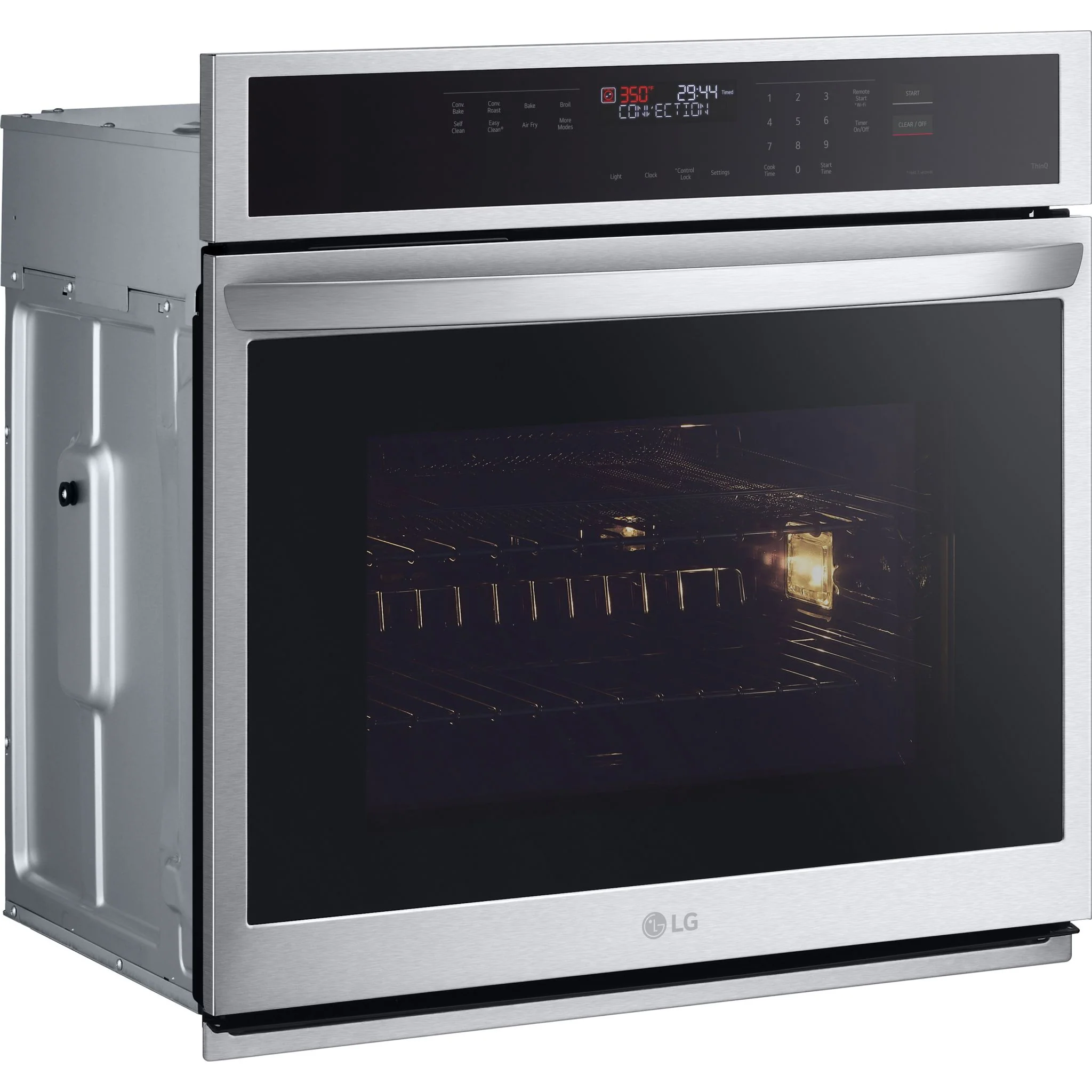 LG 4.7 cu. ft. Smart Wall Oven with Convection and Air Fry - Stainless (WSEP4723F) - Image 4