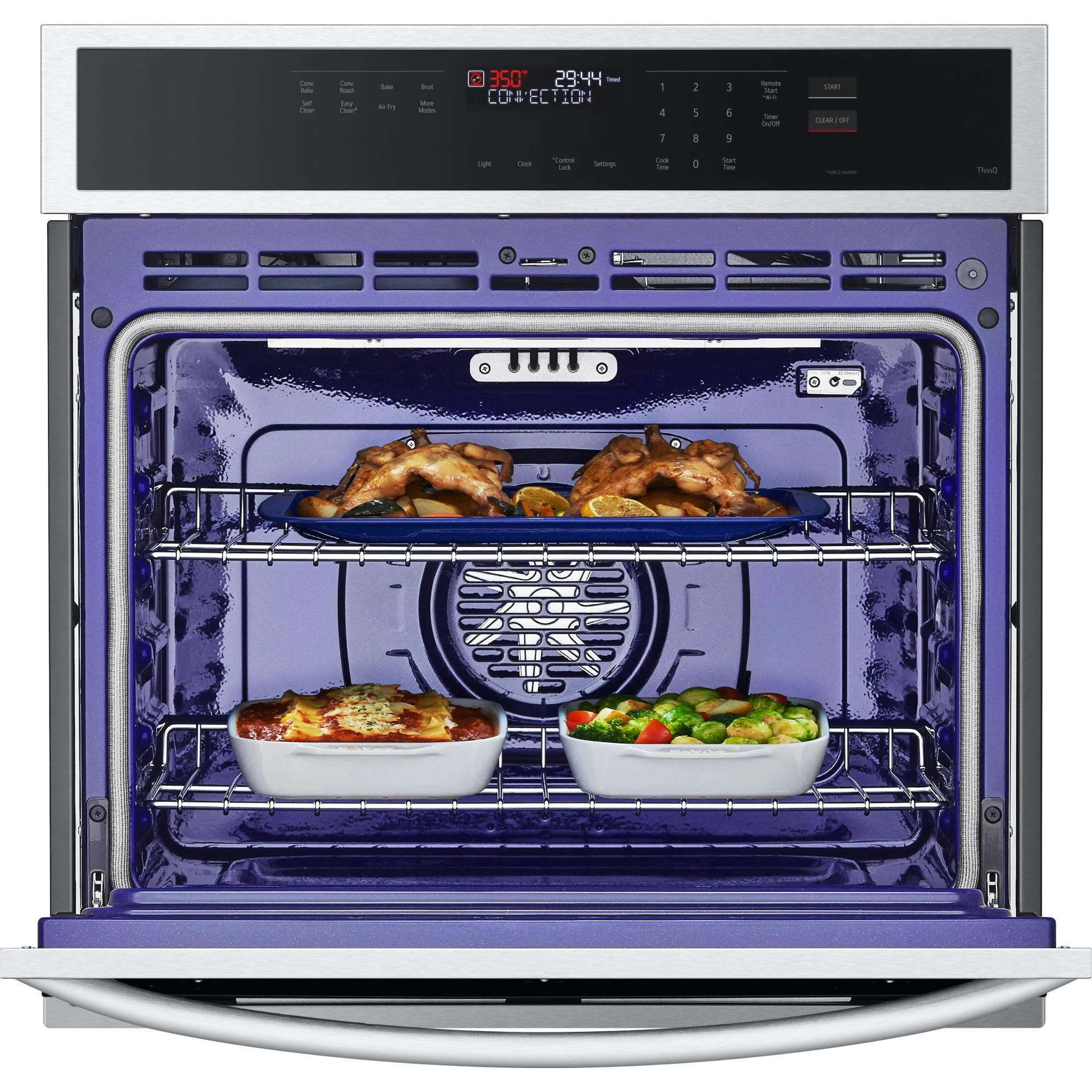 LG 4.7 cu. ft. Smart Wall Oven with Convection and Air Fry - Stainless (WSEP4723F) - Image 8