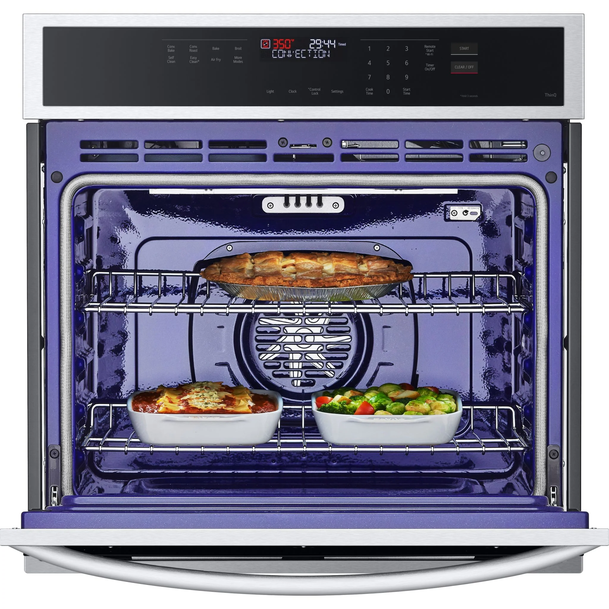 LG 4.7 cu. ft. Smart Wall Oven with Convection and Air Fry - Stainless (WSEP4723F) - Image 9