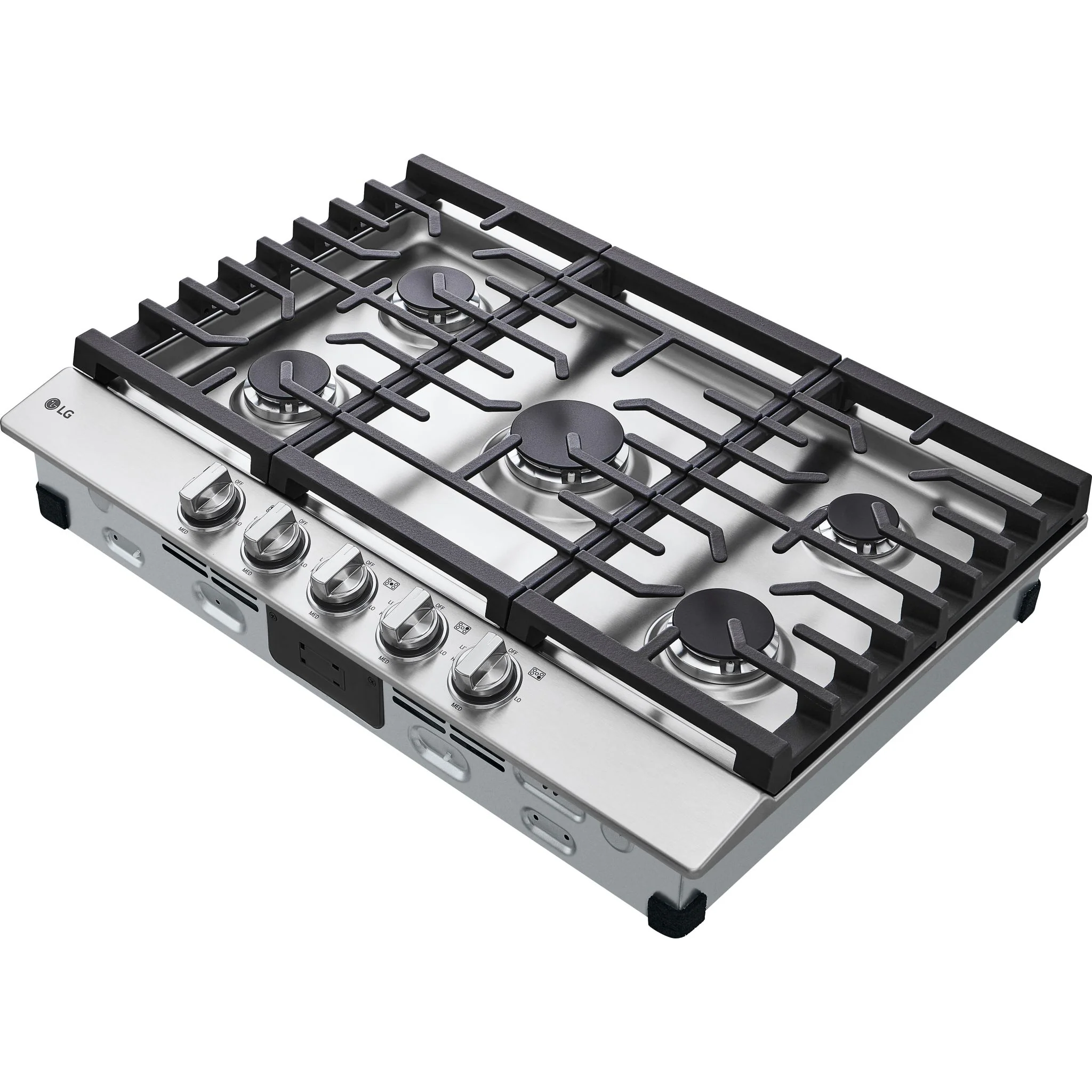 LG 30” Gas Cooktop with UltraHeat™ 20K BTU Burner - Stainless (CBGJ3023S) - Image 3