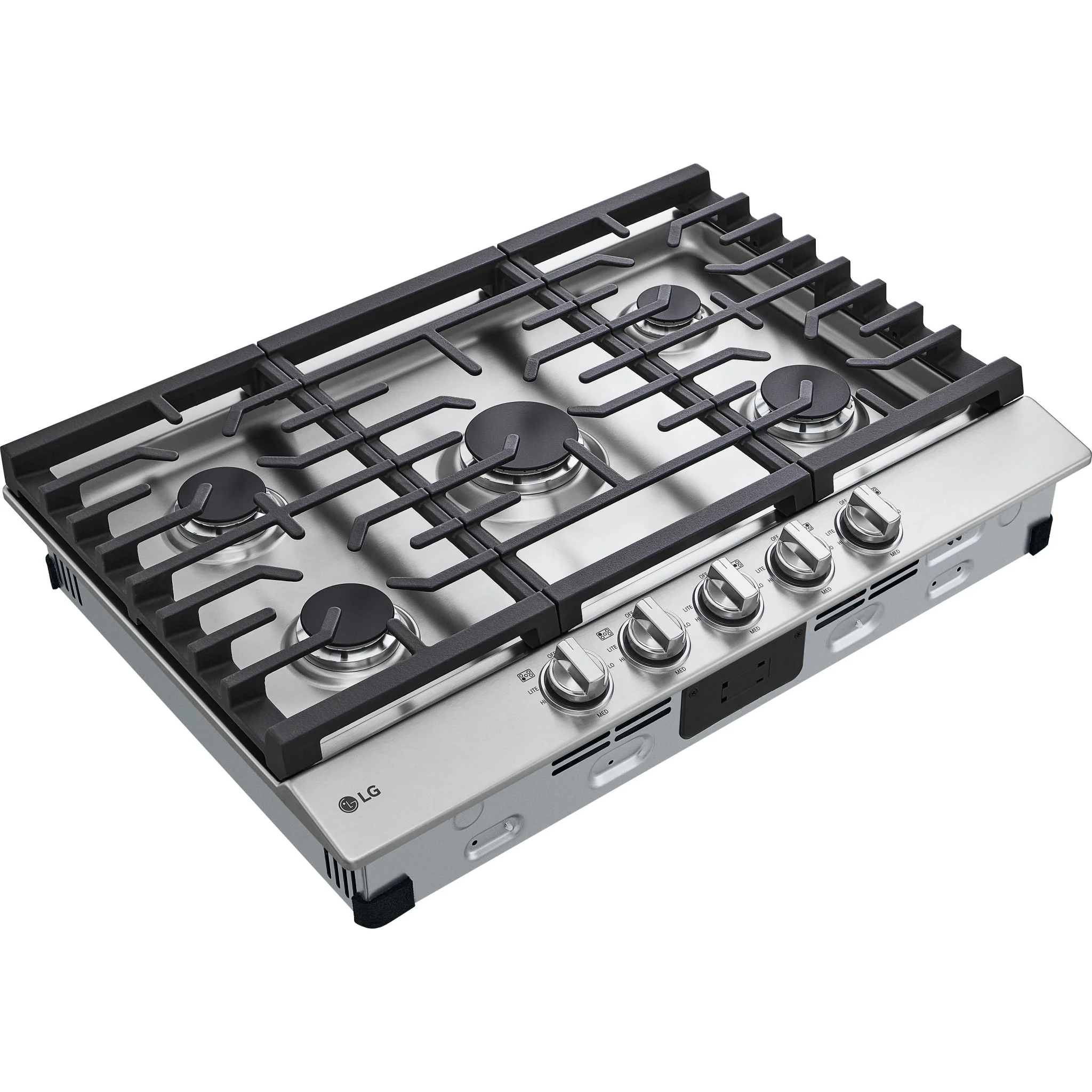 LG 30” Gas Cooktop with UltraHeat™ 20K BTU Burner - Stainless (CBGJ3023S) - Image 5