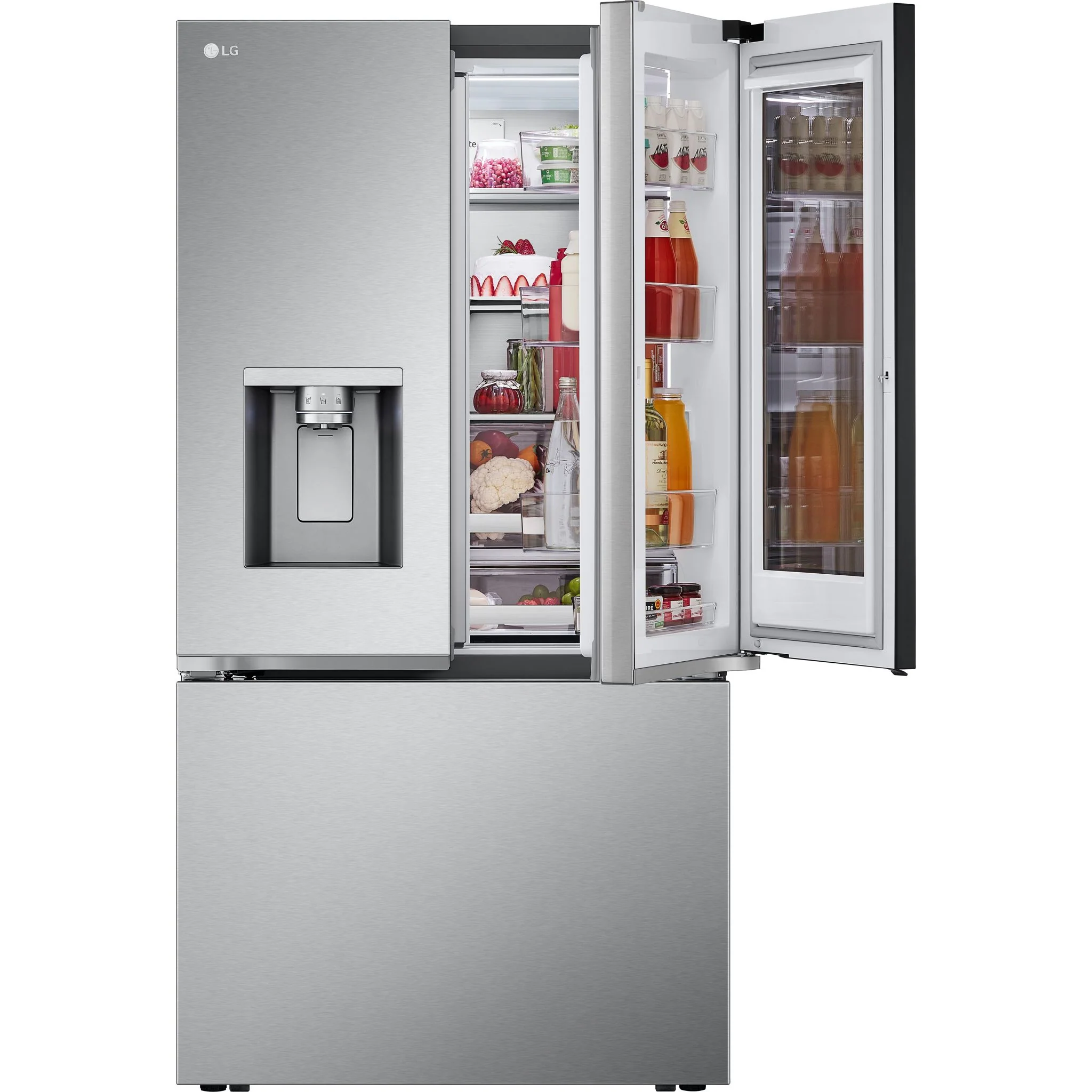 LG 26 cu. ft. Counter-Depth French Door Refrigerator - Stainless Steel - Stainless (LRYKC2606S) - Image 5