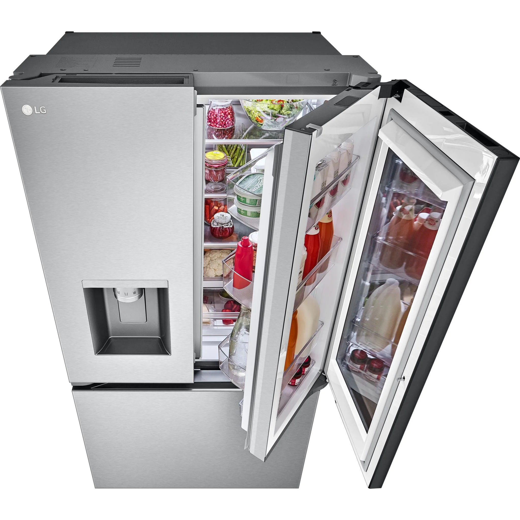 LG 26 cu. ft. Counter-Depth French Door Refrigerator - Stainless Steel - Stainless (LRYKC2606S) - Image 6