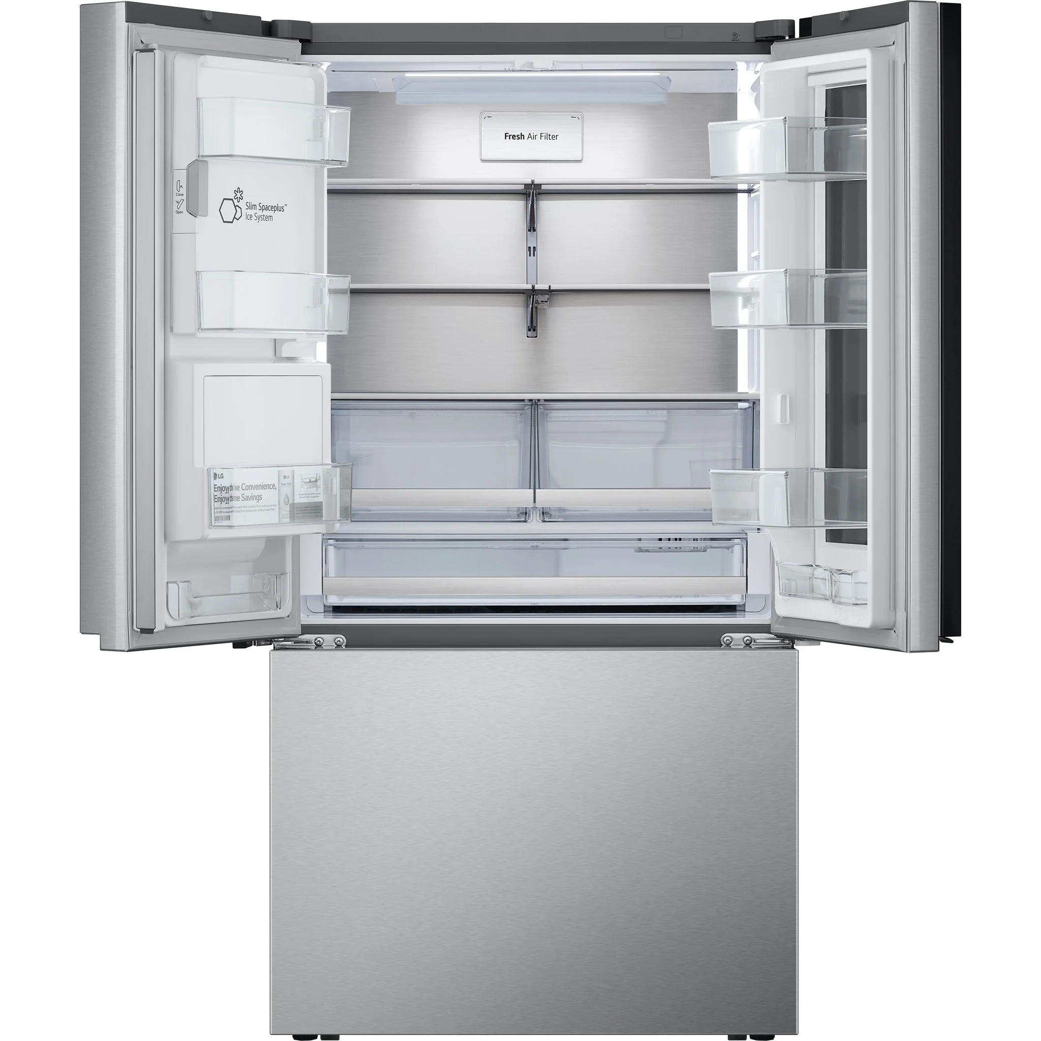 LG 26 cu. ft. Counter-Depth French Door Refrigerator - Stainless Steel - Stainless (LRYKC2606S) - Image 9