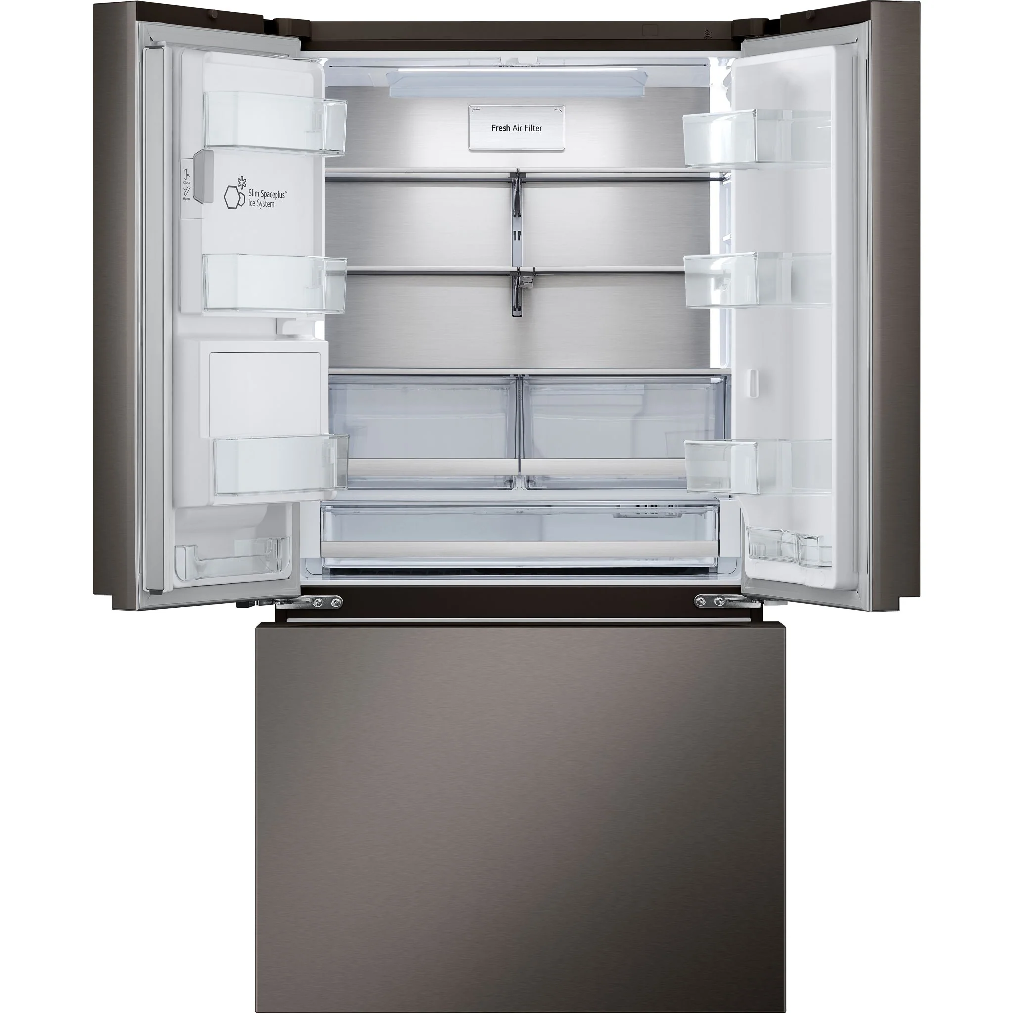 LG 26 cu. ft. Smart Counter-Depth MAX™ French Door Refrigerator with Four Types of Ice - Stainless (LRYXC2606D) - Image 11