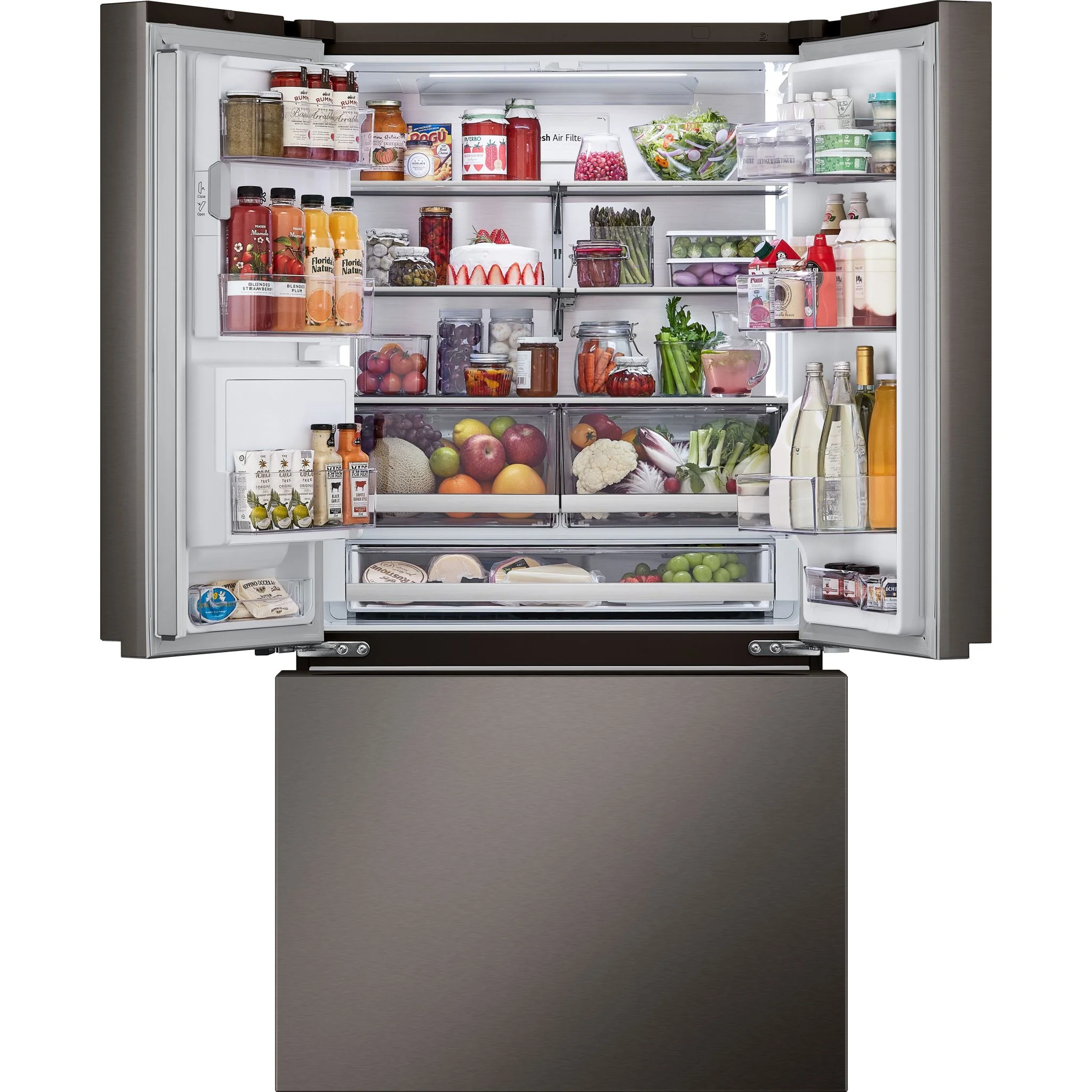 LG 26 cu. ft. Smart Counter-Depth MAX™ French Door Refrigerator with Four Types of Ice - Stainless (LRYXC2606D) - Image 13