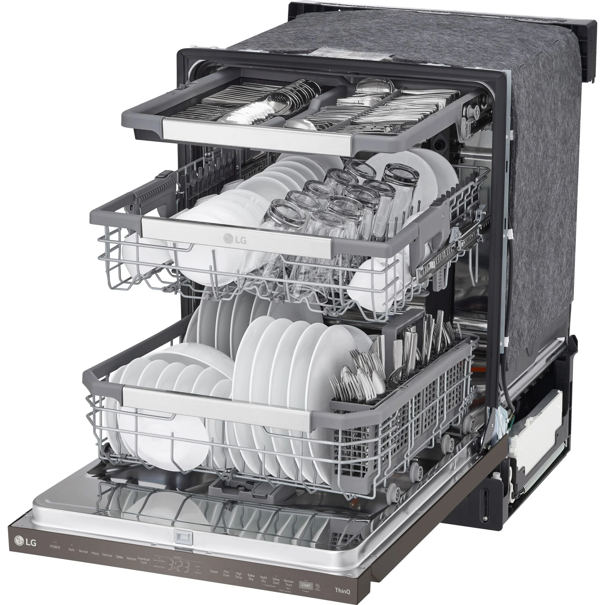 LG Smart Top Control Dishwasher with QuadWash™ Pro, TrueSteam® and Dynamic Dry - Black Stainless (LDPS6762D) - Image 10