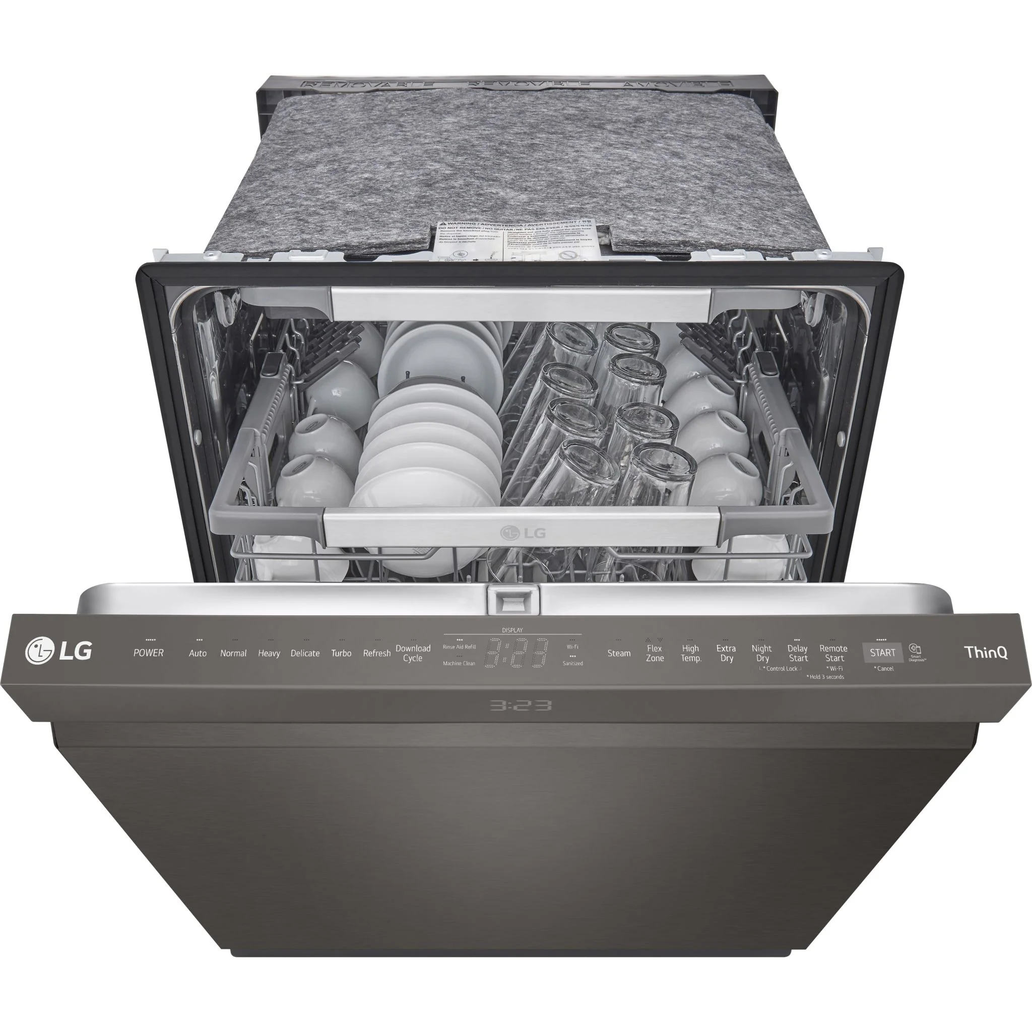 LG Smart Top Control Dishwasher with QuadWash™ Pro, TrueSteam® and Dynamic Dry - Black Stainless (LDPS6762D) - Image 4