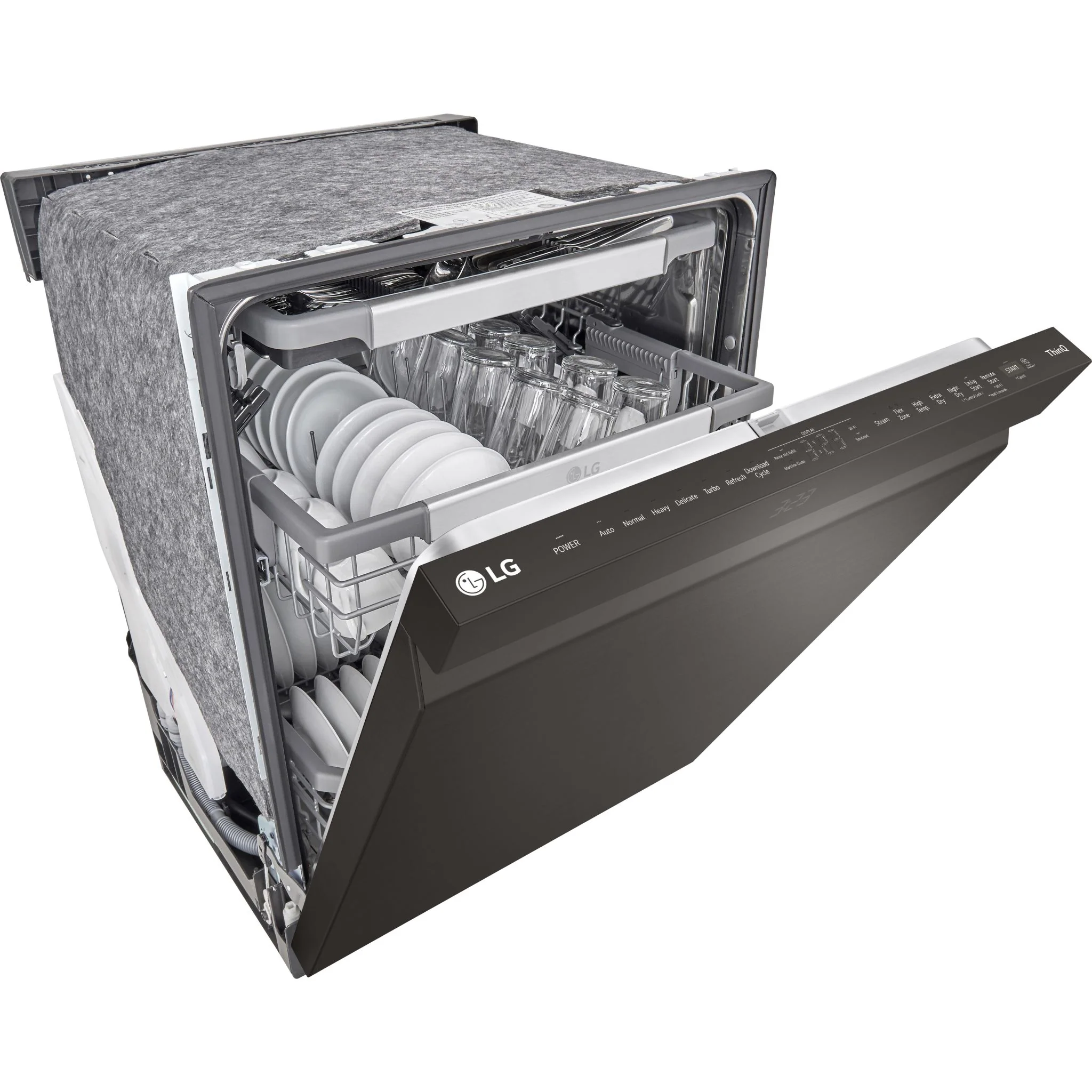 LG Smart Top Control Dishwasher with QuadWash™ Pro, TrueSteam® and Dynamic Dry - Black Stainless (LDPS6762D) - Image 5