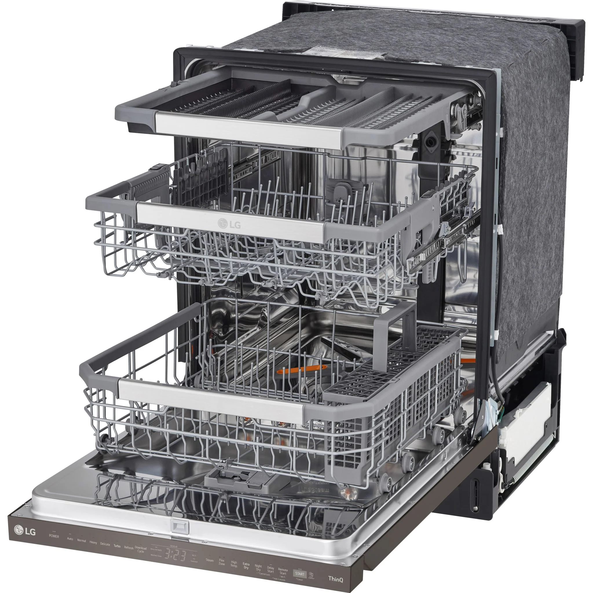 LG Smart Top Control Dishwasher with QuadWash™ Pro, TrueSteam® and Dynamic Dry - Black Stainless (LDPS6762D) - Image 9