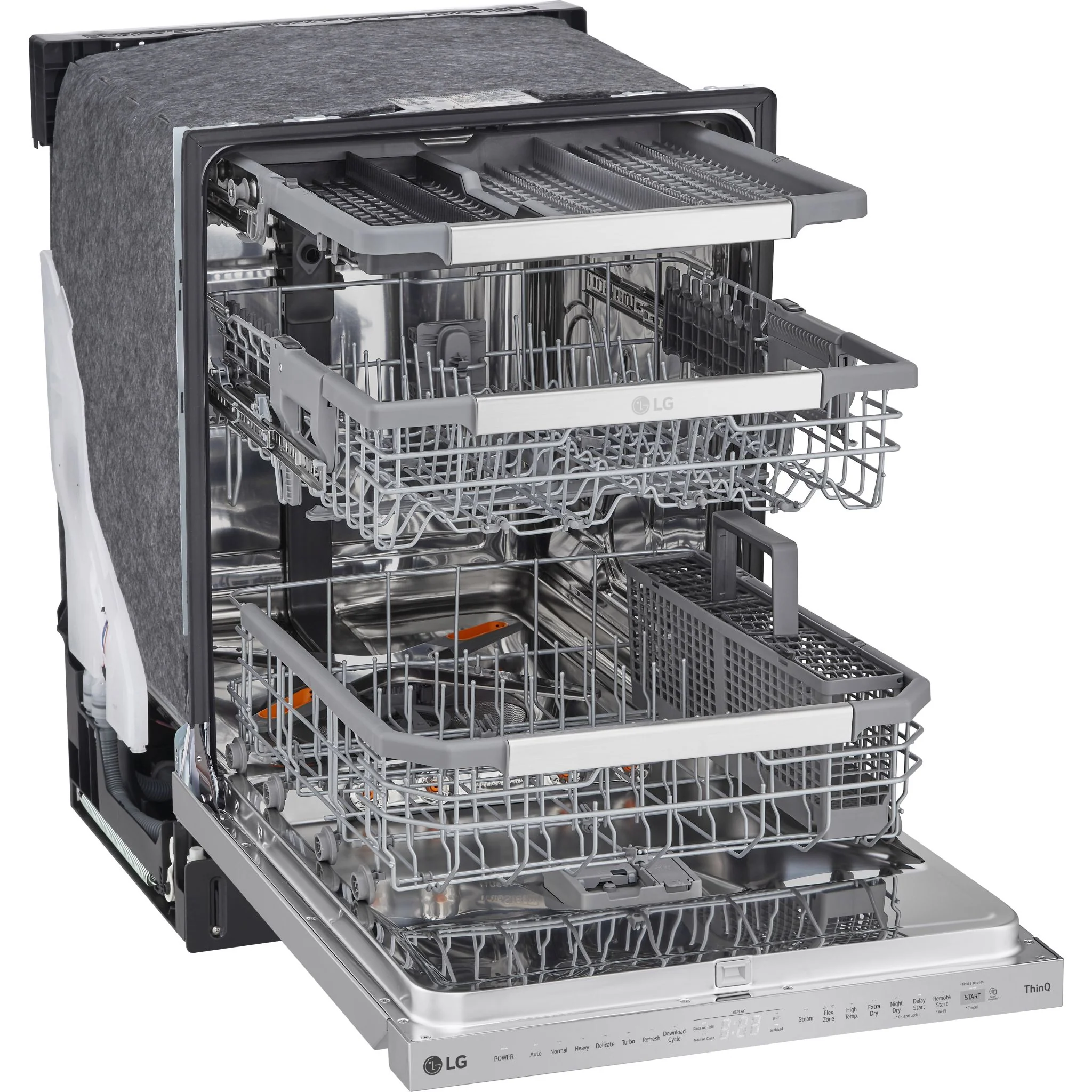 LG Top Control Wi-Fi Enabled Dishwasher
with QuadWash™ Pro - PrintProof™ Stainless Steel(LDPS6762S) - Image 6