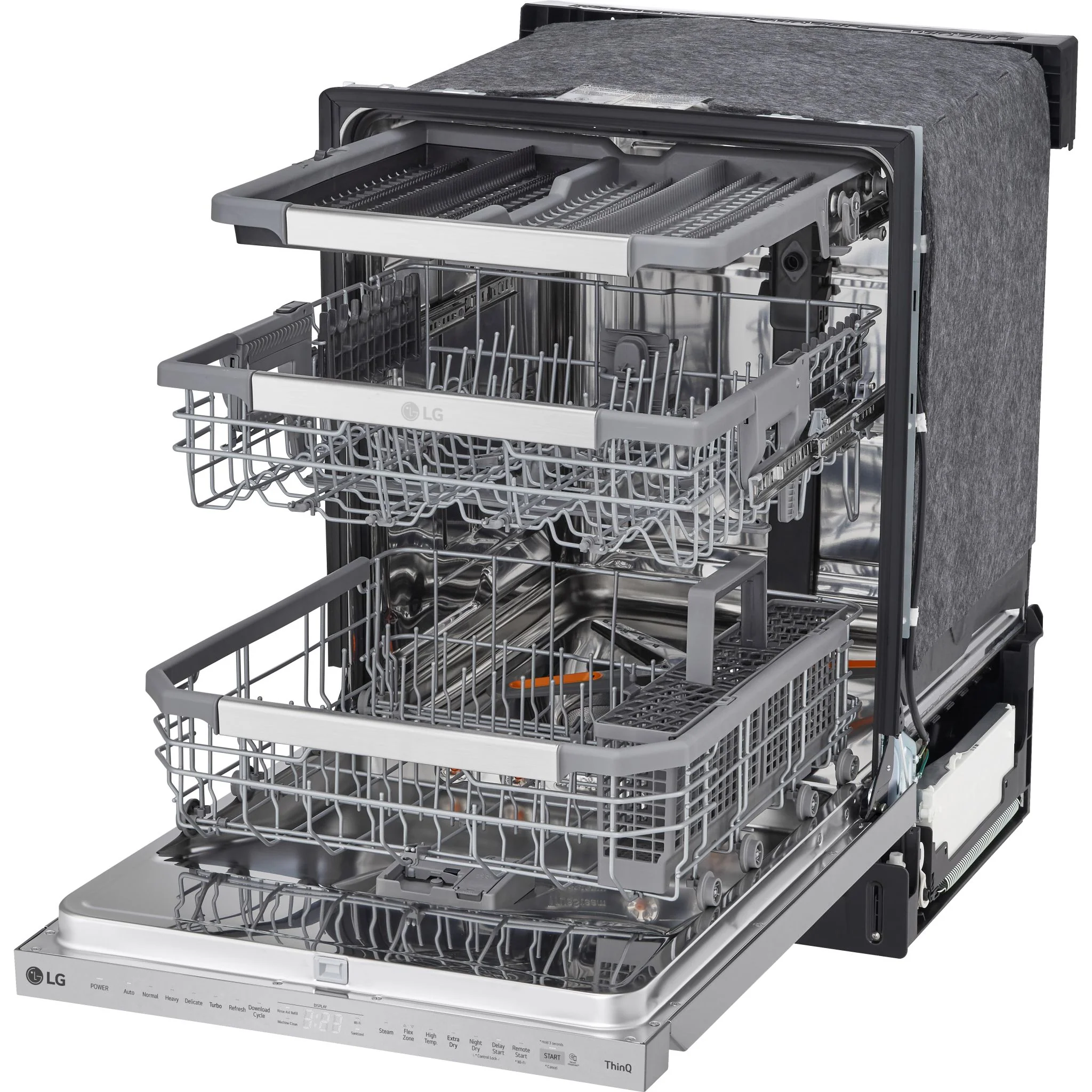 LG Top Control Wi-Fi Enabled Dishwasher
with QuadWash™ Pro - PrintProof™ Stainless Steel(LDPS6762S) - Image 9