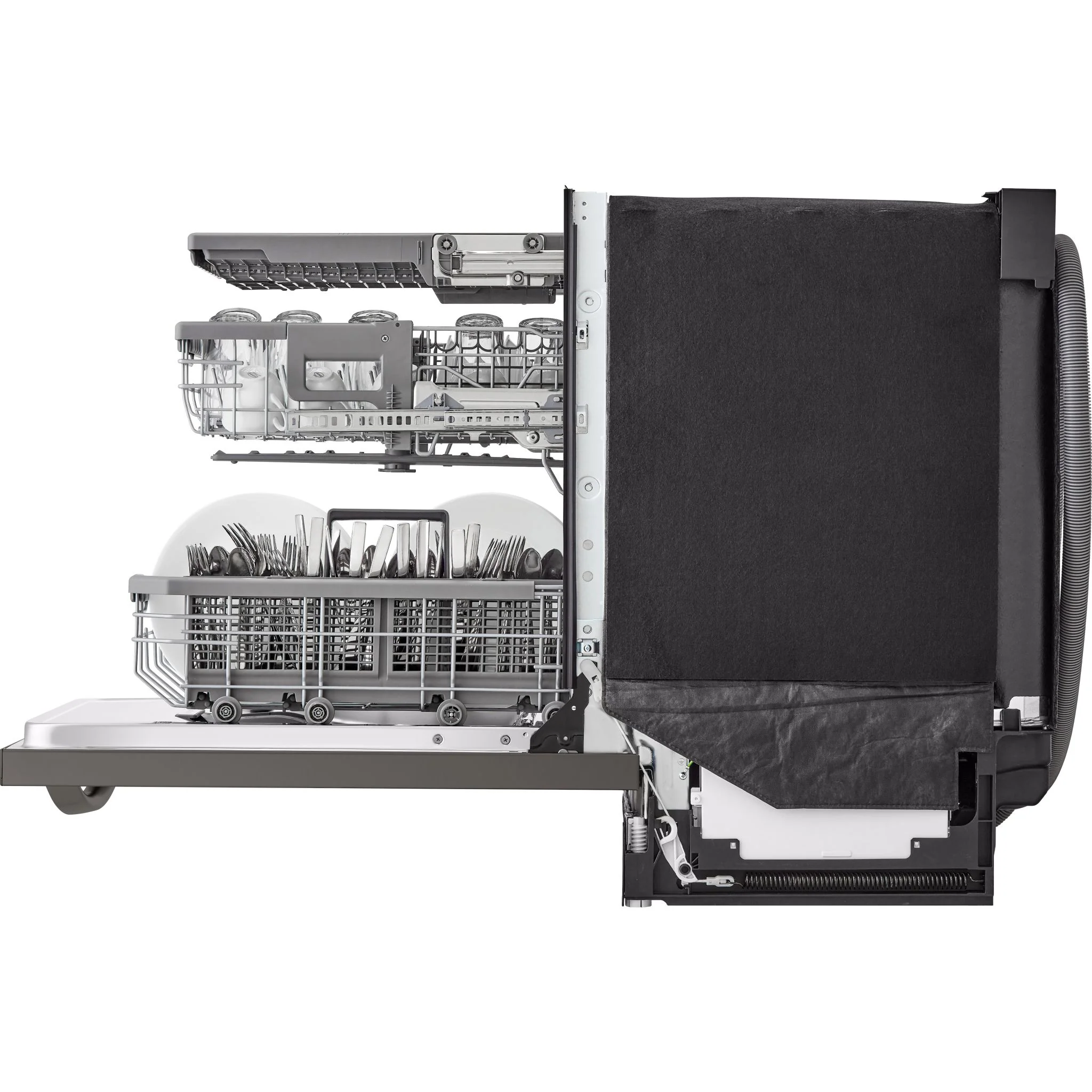 LG Smart Top Control Dishwasher with 1-Hour Wash & Dry, QuadWash Pro™, TrueSteam® and Dynamic Heat Dry - Black Stainless (LDTH7972D) - Image 16