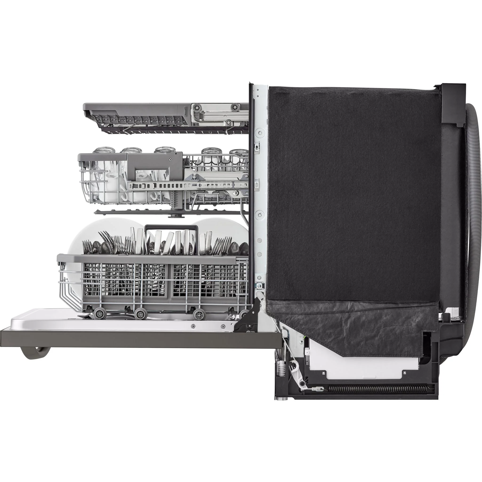 LG Smart Top Control Dishwasher with 1-Hour Wash & Dry, QuadWash Pro™, TrueSteam® and Dynamic Heat Dry - Black Stainless (LDTH7972D) - Image 17