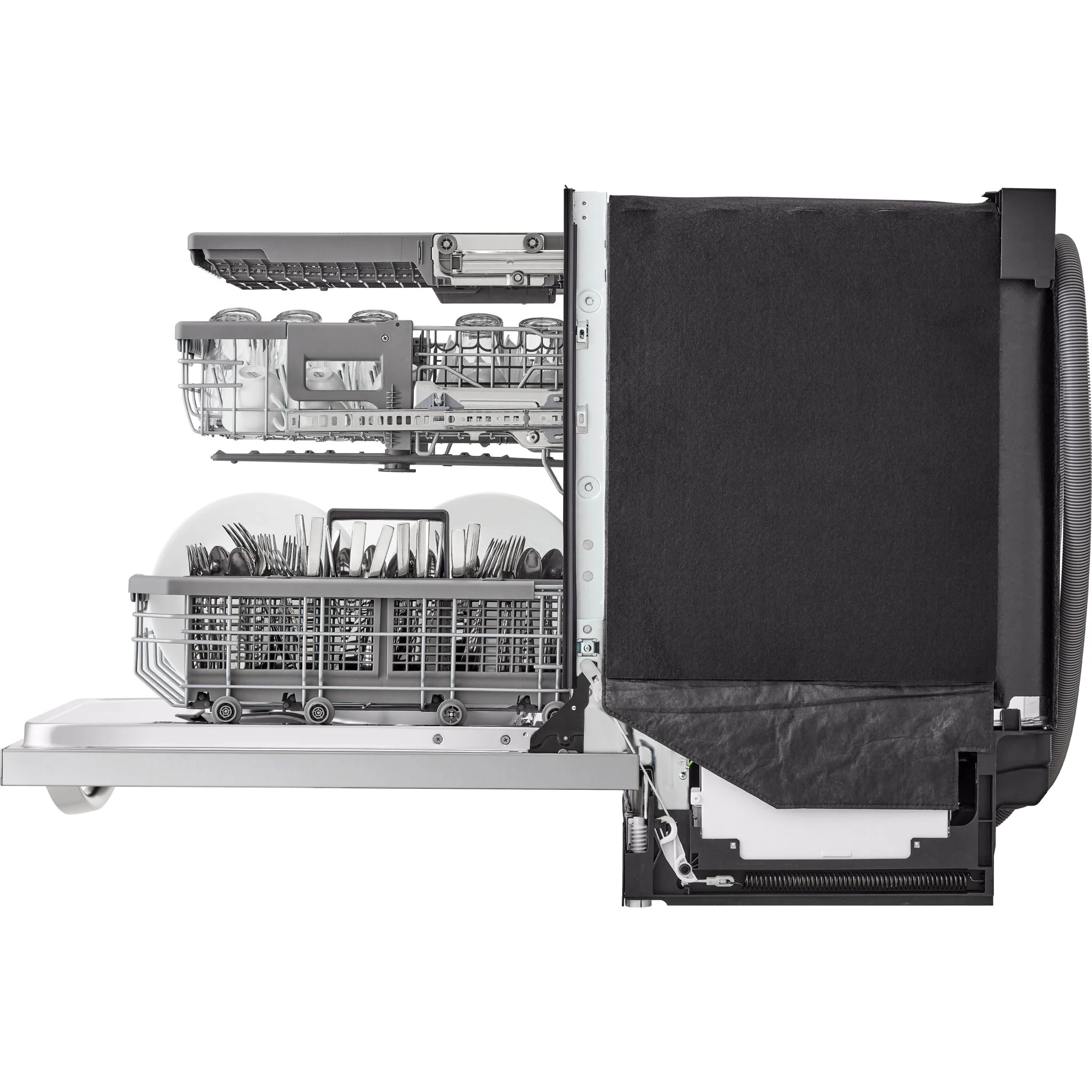 LG Smart Top Control Dishwasher with 1-Hour Wash & Dry, QuadWash Pro®, TrueSteam®, and Dynamic Heat Dry - Black Stainless (LDTH7972S) - Image 17