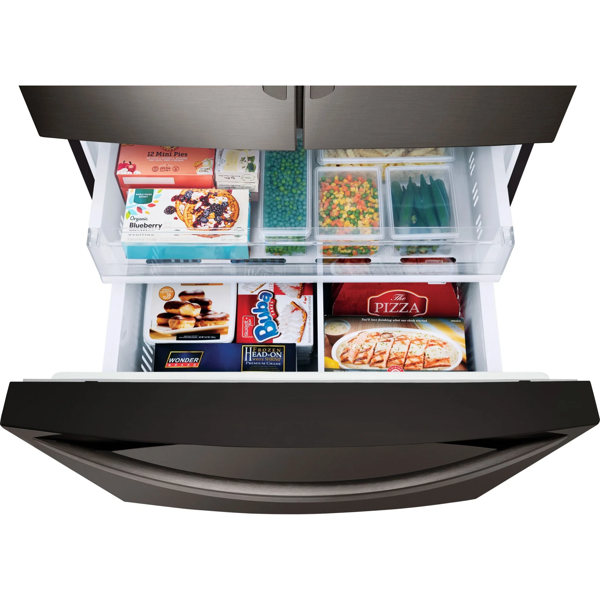 LG 28 cu.ft 3 Door French Door, Standard Depth, Ice and Water with Single Ice - Black Stainless (LRFS28XBD) - Image 23