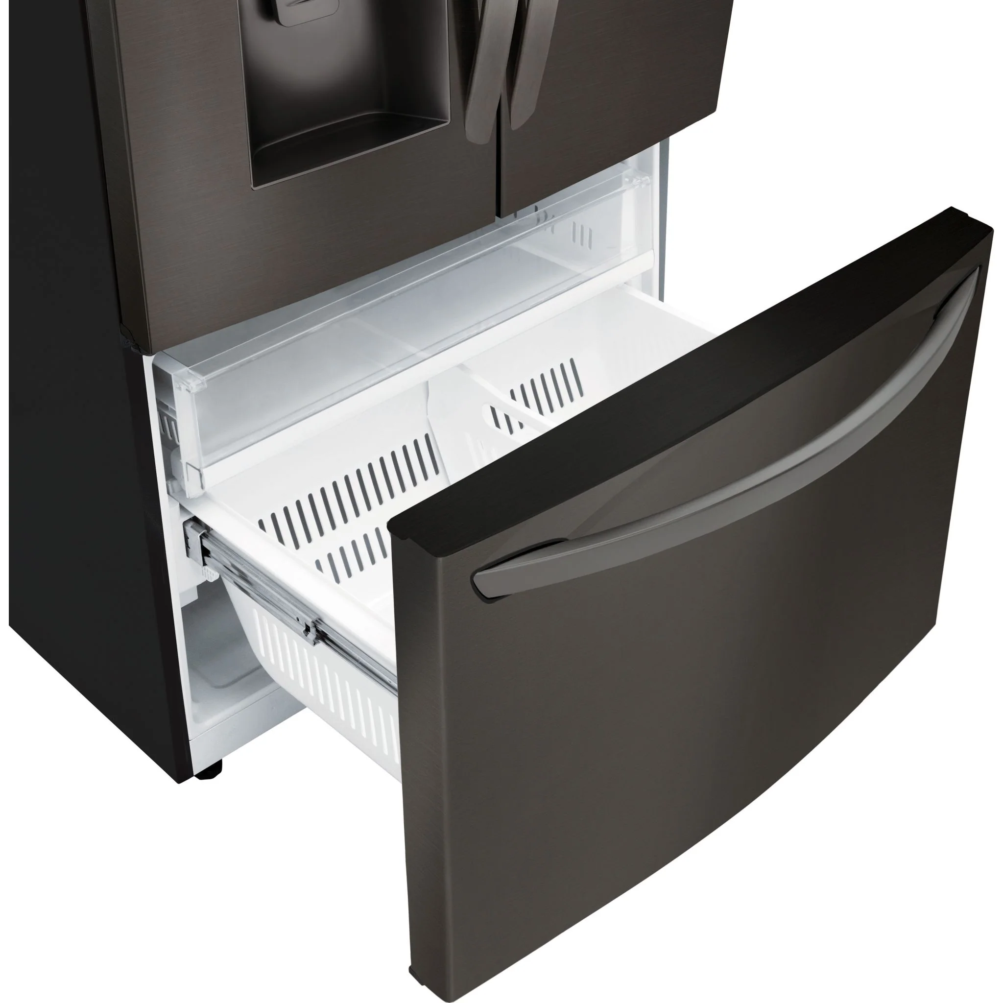 LG 28 cu.ft 3 Door French Door, Standard Depth, Ice and Water with Single Ice - Black Stainless (LRFS28XBD) - Image 24