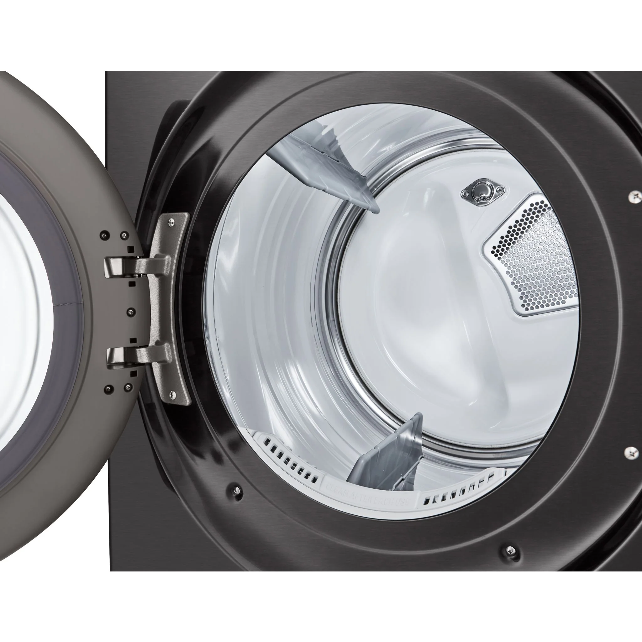 LG 7.4 cu. ft. Ultra Large Capacity Smart Front Load Electric ENERGY STAR® Dryer with Sensor Dry & Steam Technology - Black Steel (DLEX6500B) - Image 11