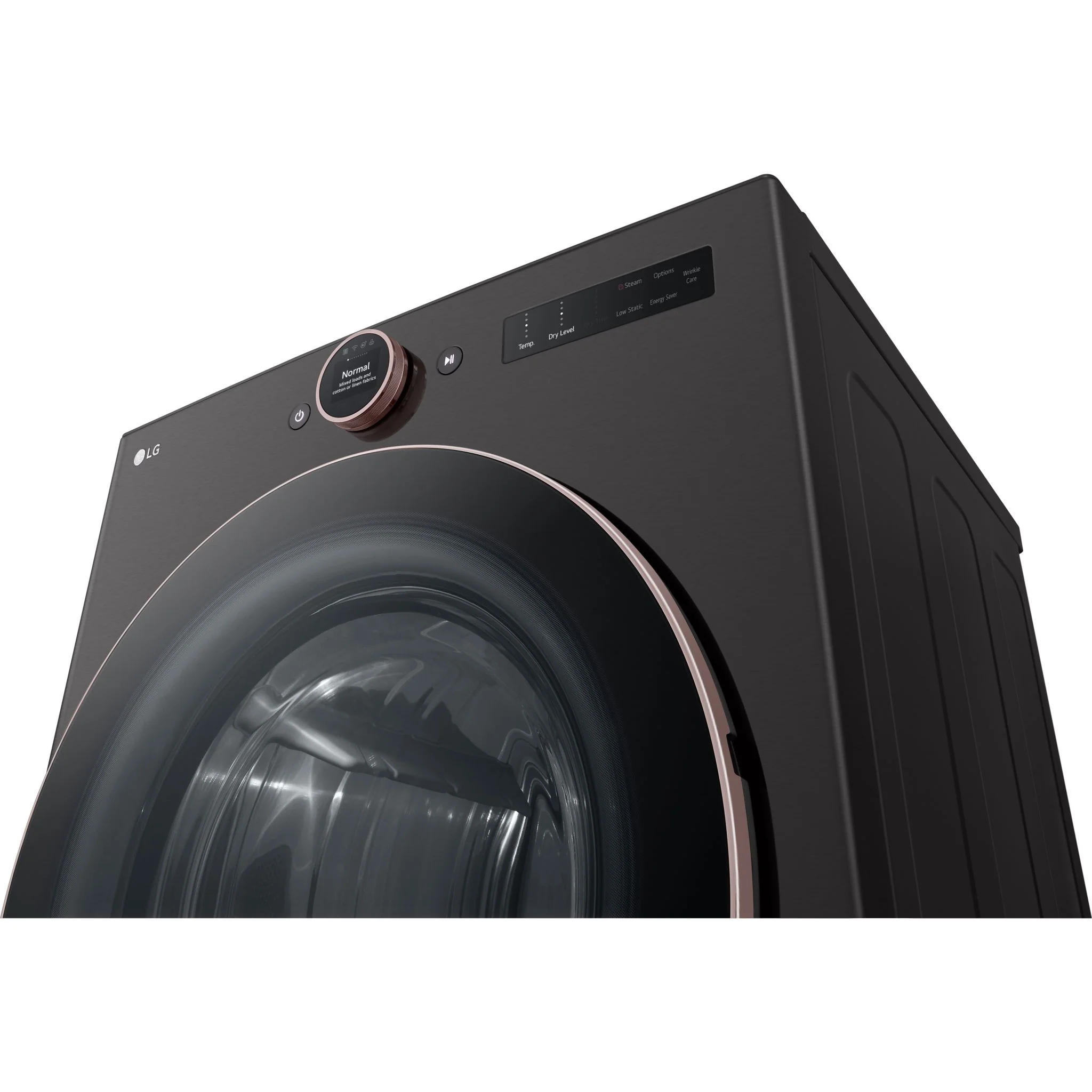LG 7.4 cu. ft. Ultra Large Capacity Smart Front Load Electric ENERGY STAR® Dryer with Sensor Dry & Steam Technology - Black Steel (DLEX6500B) - Image 13