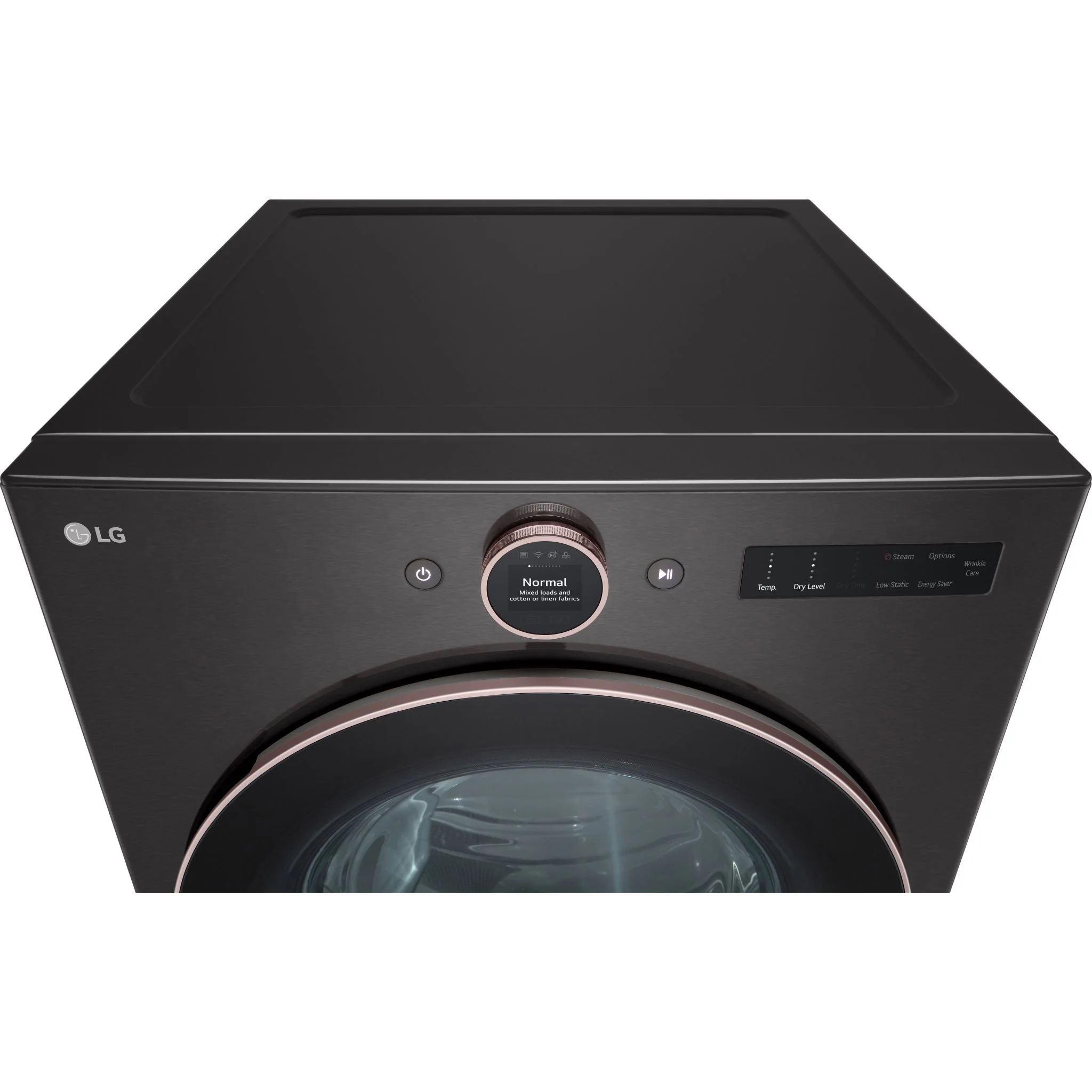 LG 7.4 cu. ft. Ultra Large Capacity Smart Front Load Electric ENERGY STAR® Dryer with Sensor Dry & Steam Technology - Black Steel (DLEX6500B) - Image 16