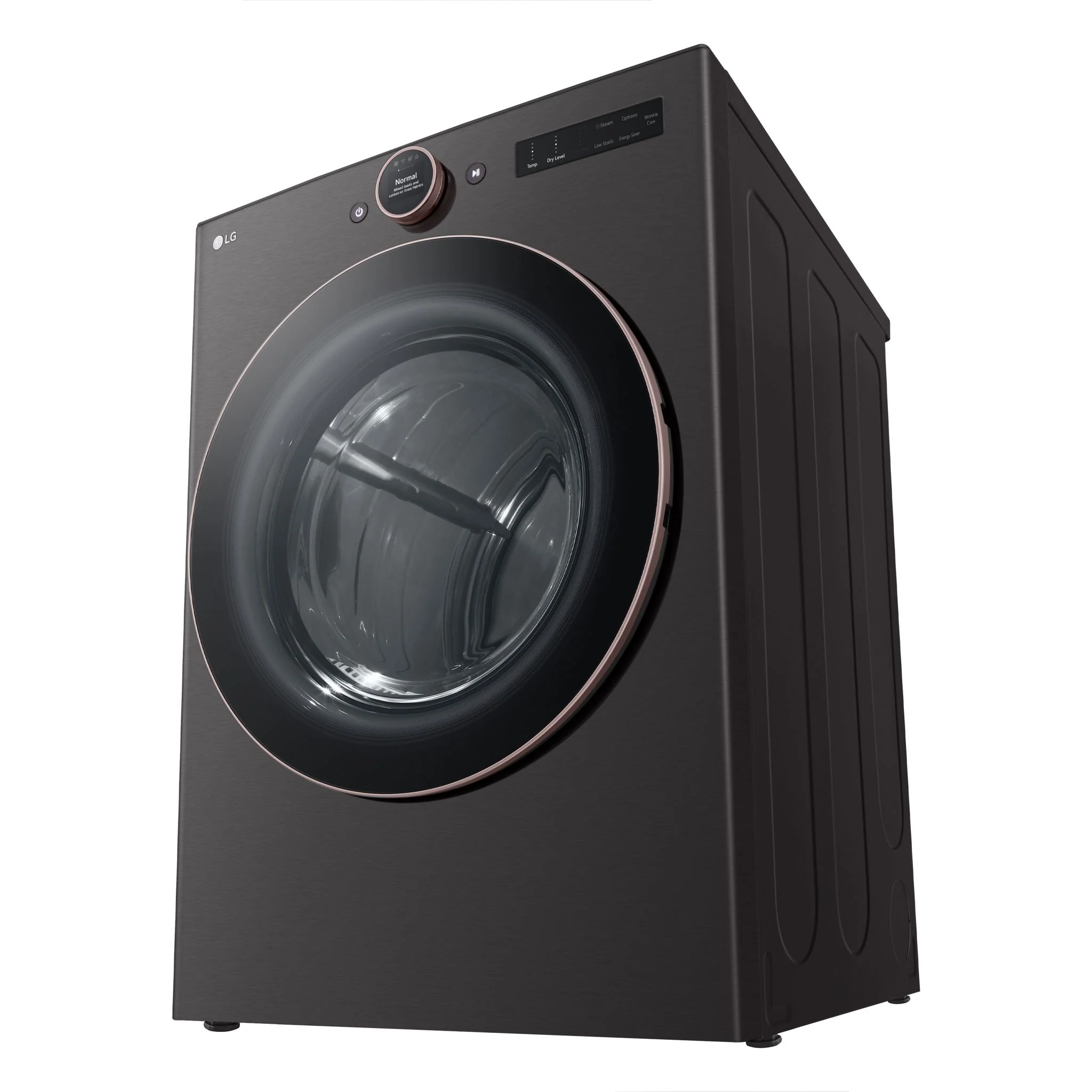 LG 7.4 cu. ft. Ultra Large Capacity Smart Front Load Electric ENERGY STAR® Dryer with Sensor Dry & Steam Technology - Black Steel (DLEX6500B) - Image 8