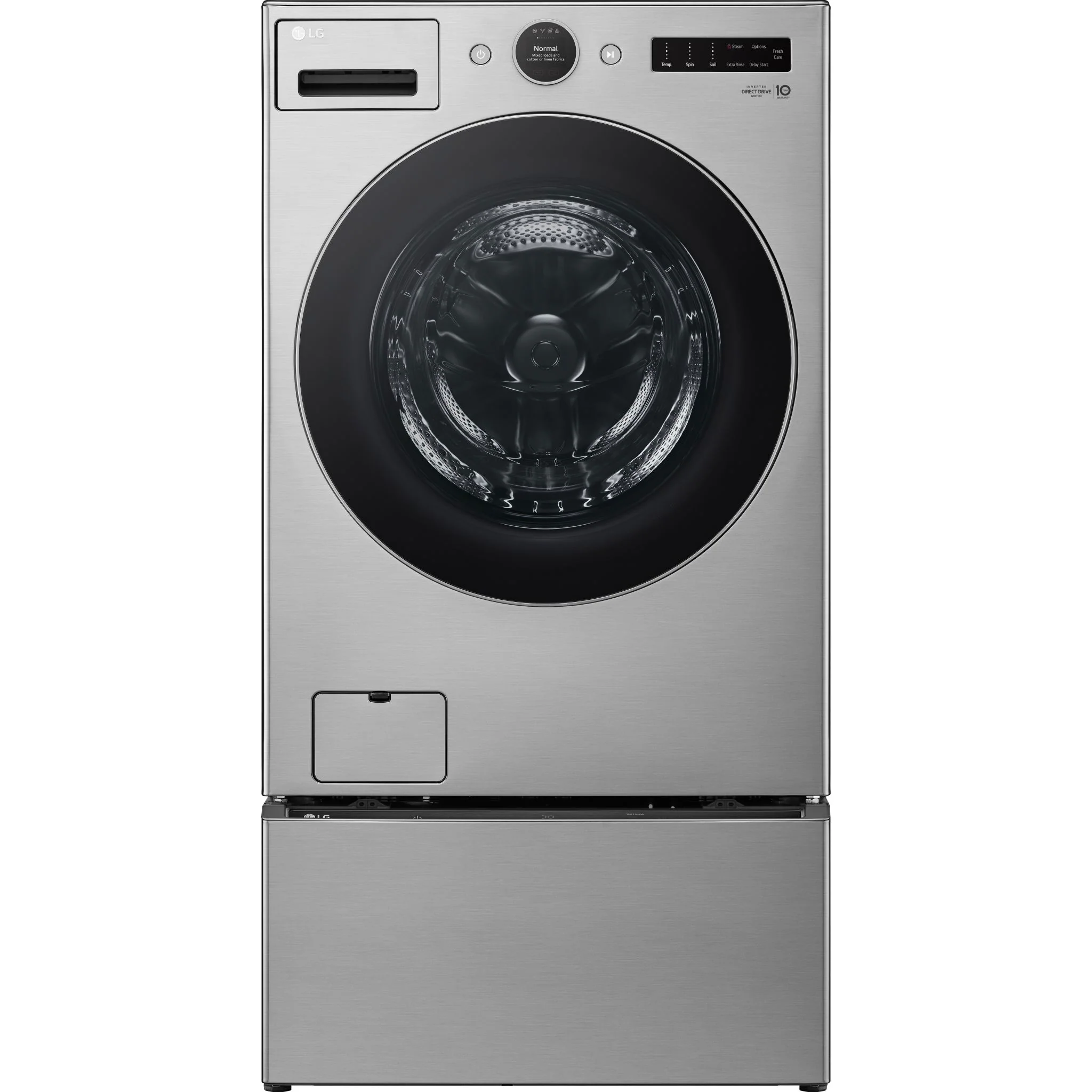 LG 5.2 cu. ft. Capacity Smart Front Load ENERGY STAR® Washer with TurboWash® 360° and AI DD® Built-In Intelligence - VCM (WM5500HVA) - Image 23