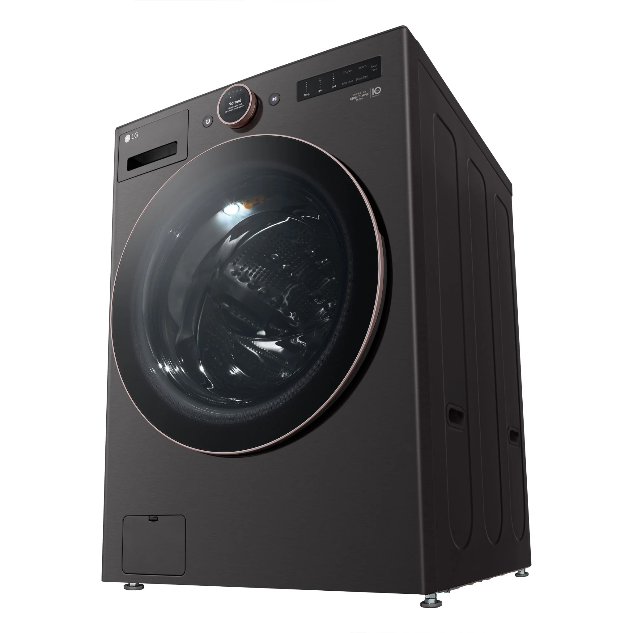 LG 5.8 cu. ft. Mega Capacity Smart Front Load ENERGY STAR® Washer with TurboWash®360° and AI DD™ Built-In Intelligence - Black Steel (WM6500HBA) - Image 5