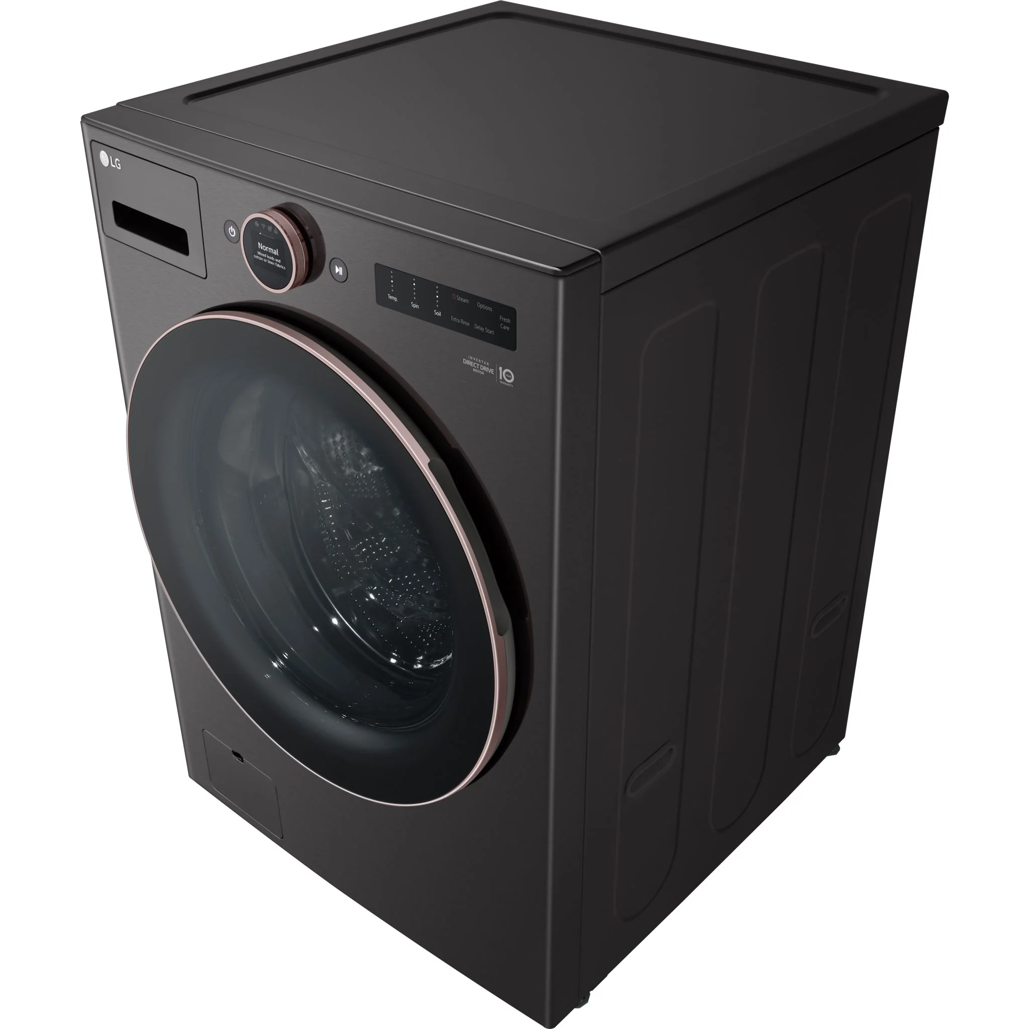 LG 5.8 cu. ft. Mega Capacity Smart Front Load ENERGY STAR® Washer with TurboWash®360° and AI DD™ Built-In Intelligence - Black Steel (WM6500HBA) - Image 6