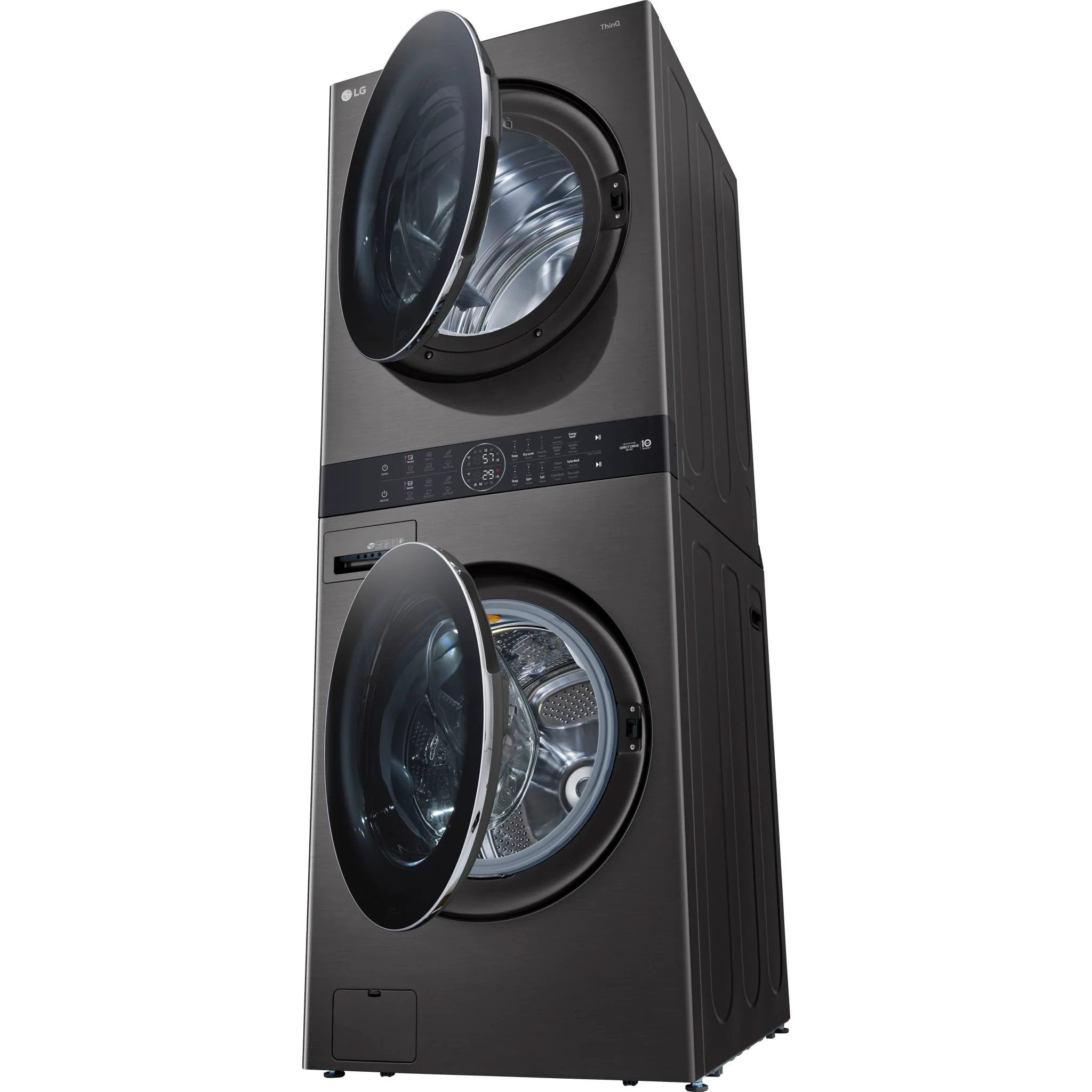 LG Single Unit Front Load LG WashTower® with Centre Control™ 5.2 cu. ft. Washer and 7.4 cu. ft. Gas - Black (WKGX201HBA) - Image 14