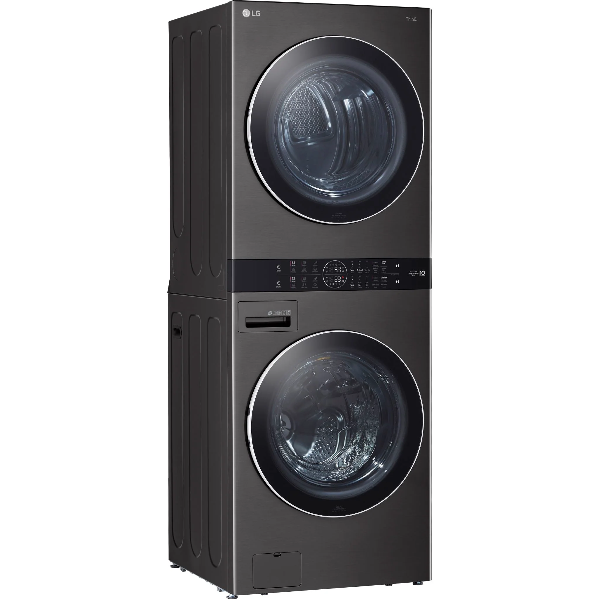 LG Single Unit Front Load LG WashTower® with Centre Control™ 5.2 cu. ft. Washer and 7.4 cu. ft. Gas - Black (WKGX201HBA) - Image 5