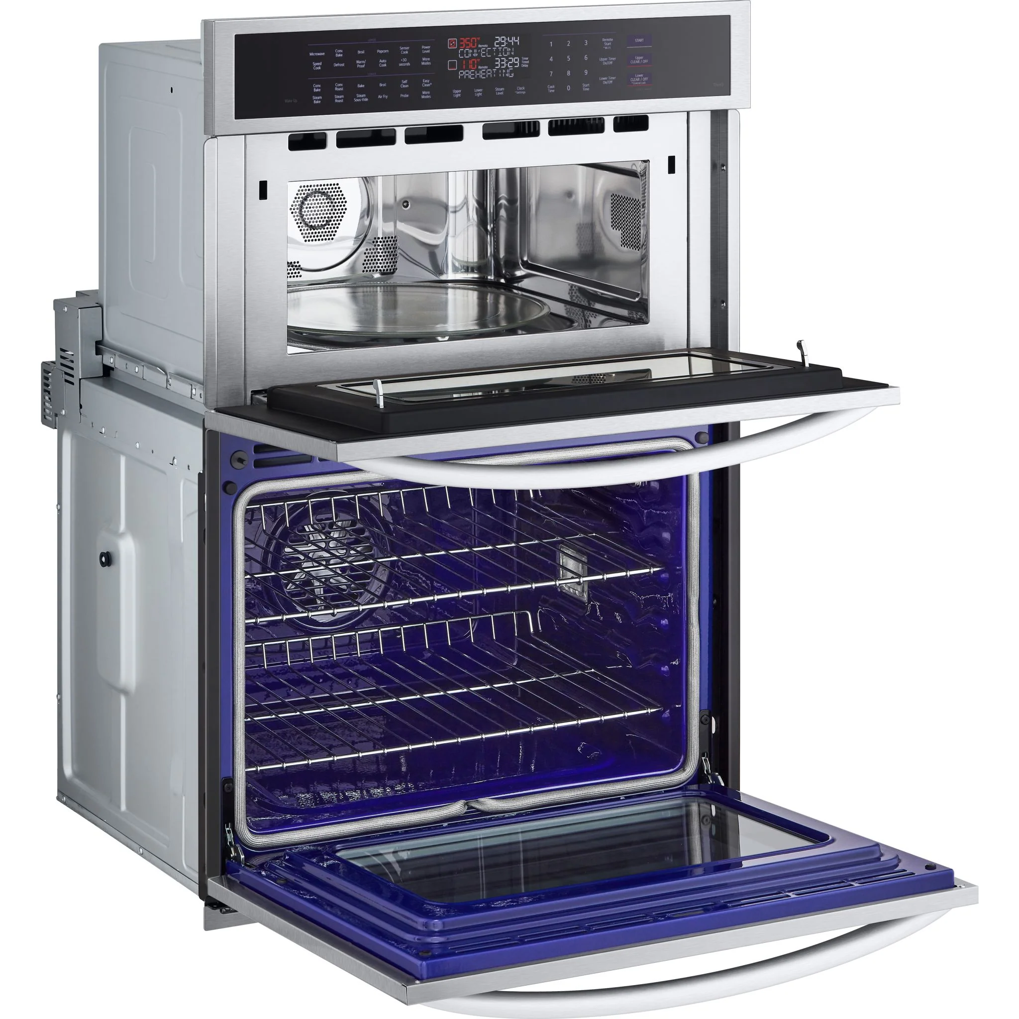 LG 1.7/4.7 cu. ft. Smart Combination Wall Oven with InstaView®, True Convection, Air Fry, and Steam Sous Vide - Stainless (WCEP6427F) - Image 11