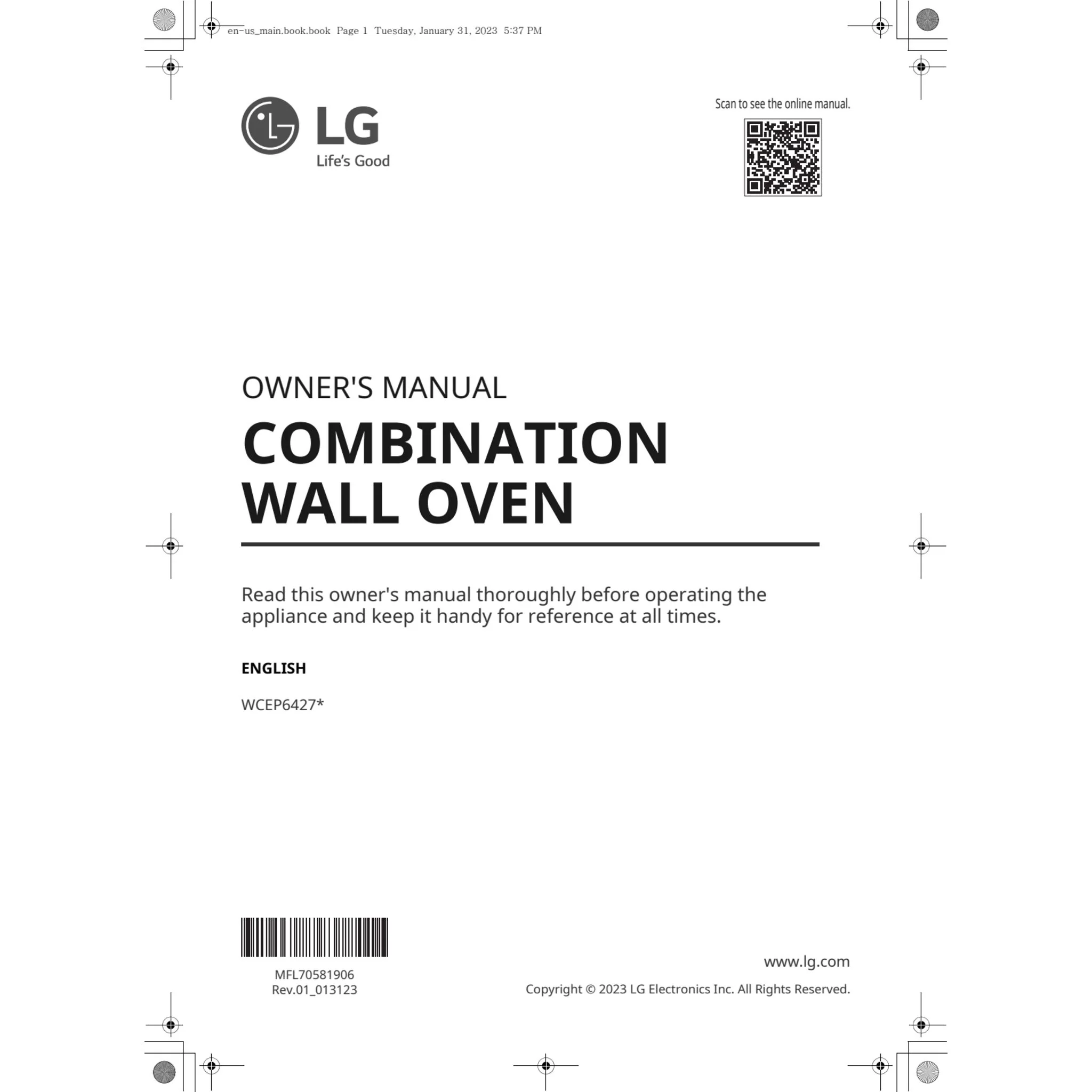 LG 1.7/4.7 cu. ft. Smart Combination Wall Oven with InstaView®, True Convection, Air Fry, and Steam Sous Vide - Stainless (WCEP6427F) - Image 19