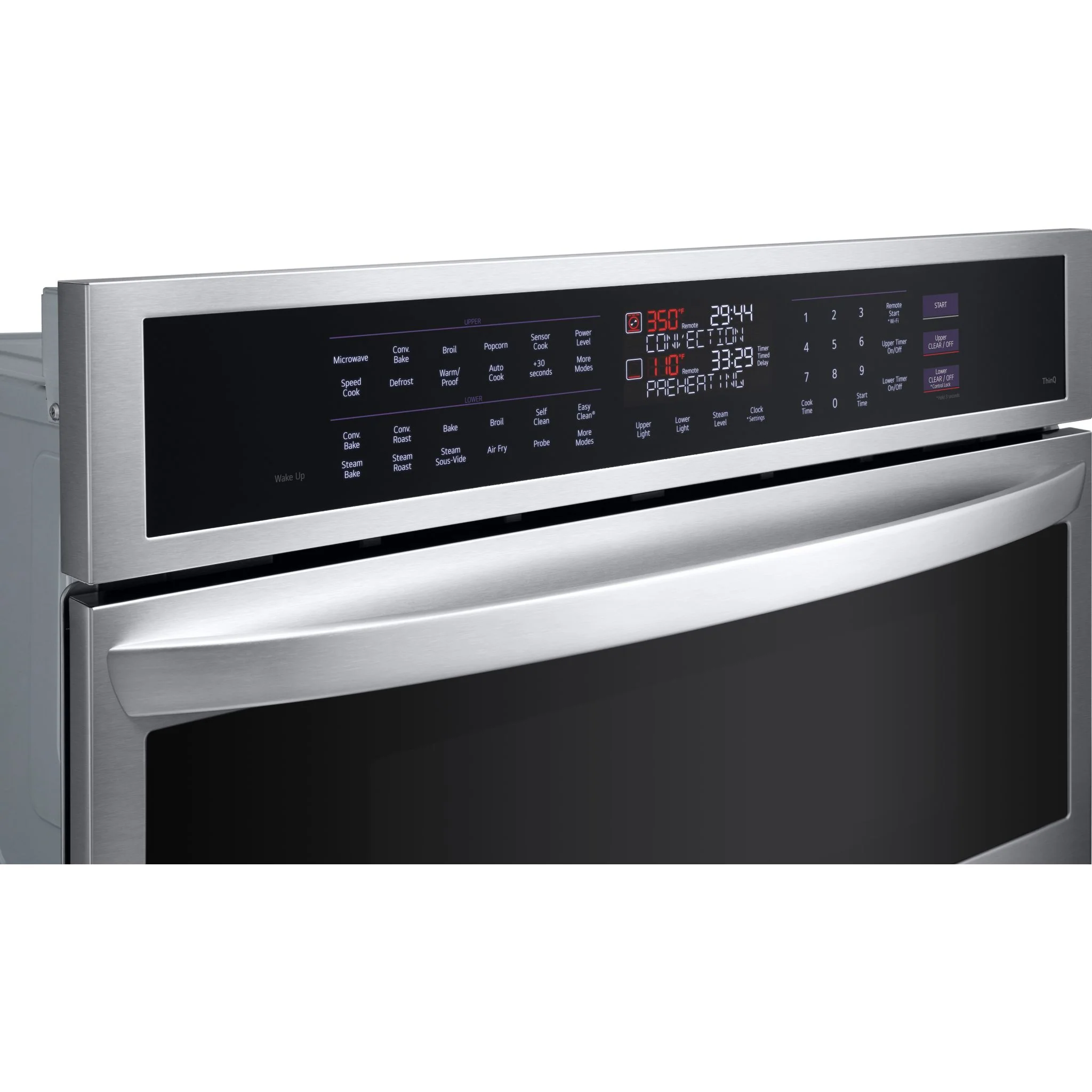 LG 1.7/4.7 cu. ft. Smart Combination Wall Oven with InstaView®, True Convection, Air Fry, and Steam Sous Vide - Stainless (WCEP6427F) - Image 5