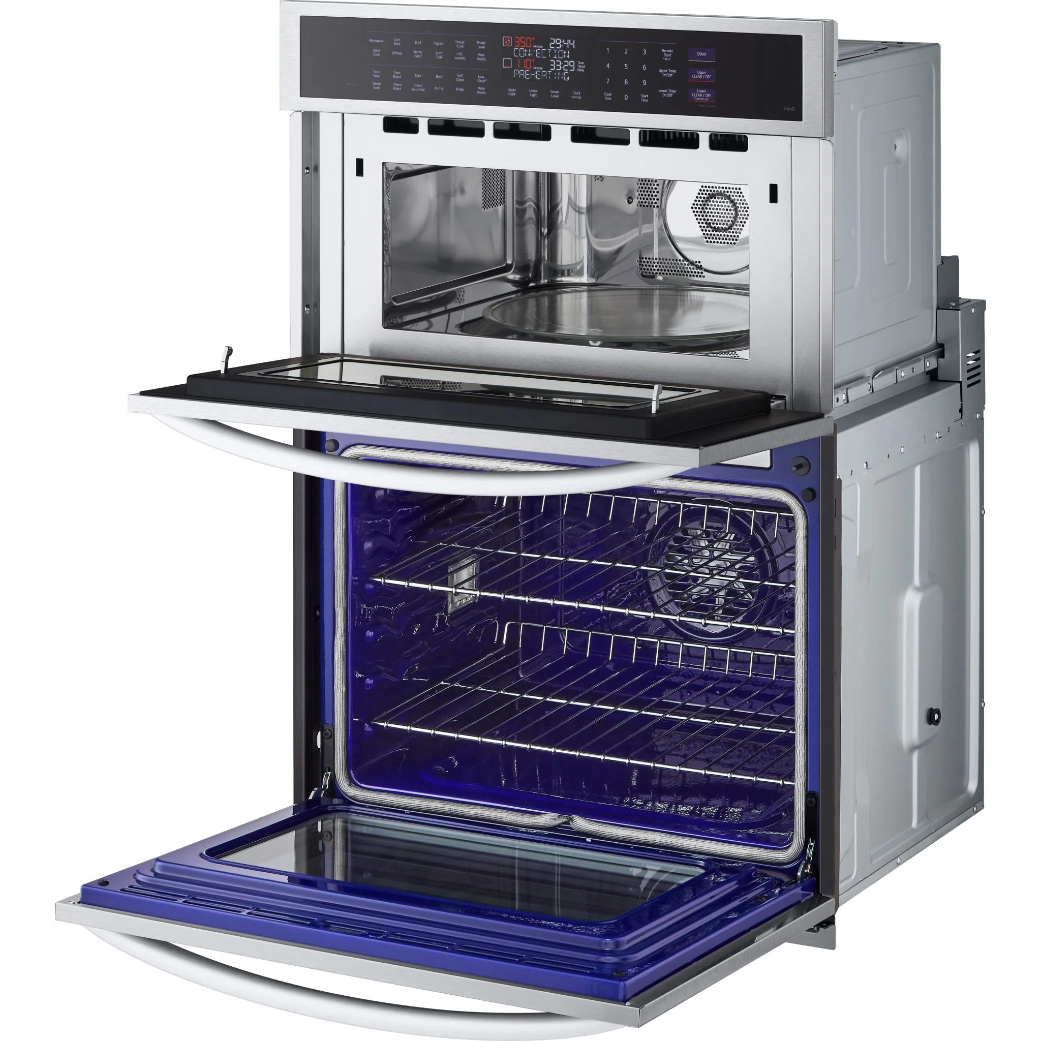 LG 1.7/4.7 cu. ft. Smart Combination Wall Oven with InstaView®, True Convection, Air Fry, and Steam Sous Vide - Stainless (WCEP6427F) - Image 8