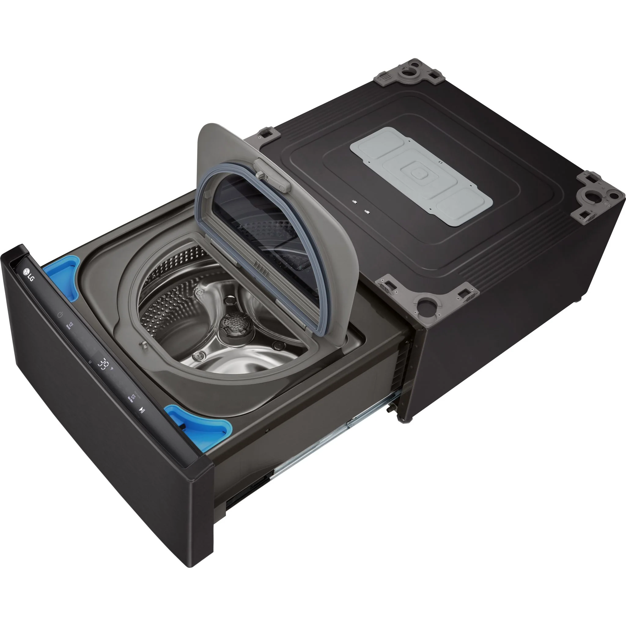 LG 27'' SideKick™ Pedestal Washer - Black Steel (WD300CB) - Image 10