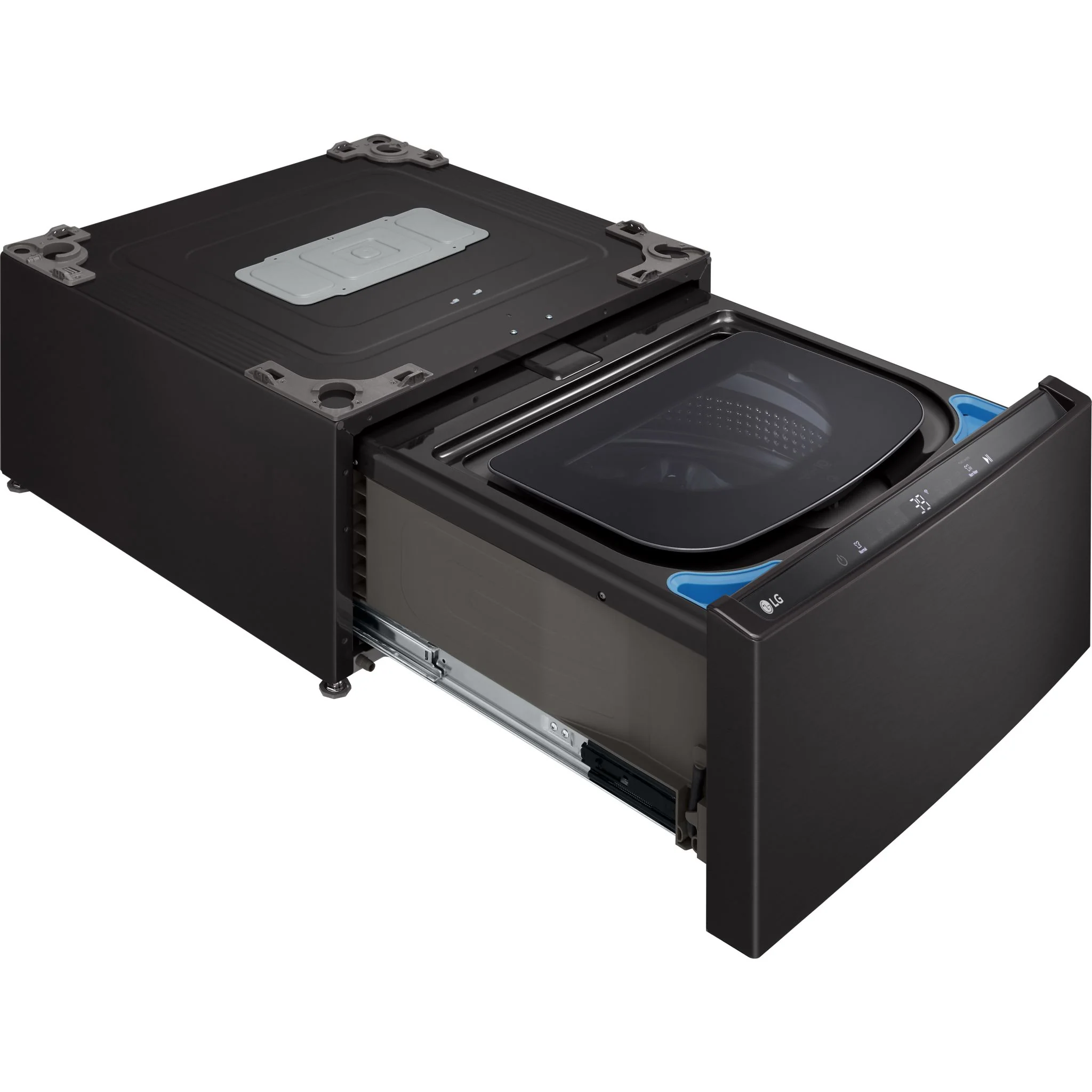 LG 27'' SideKick™ Pedestal Washer - Black Steel (WD300CB) - Image 11