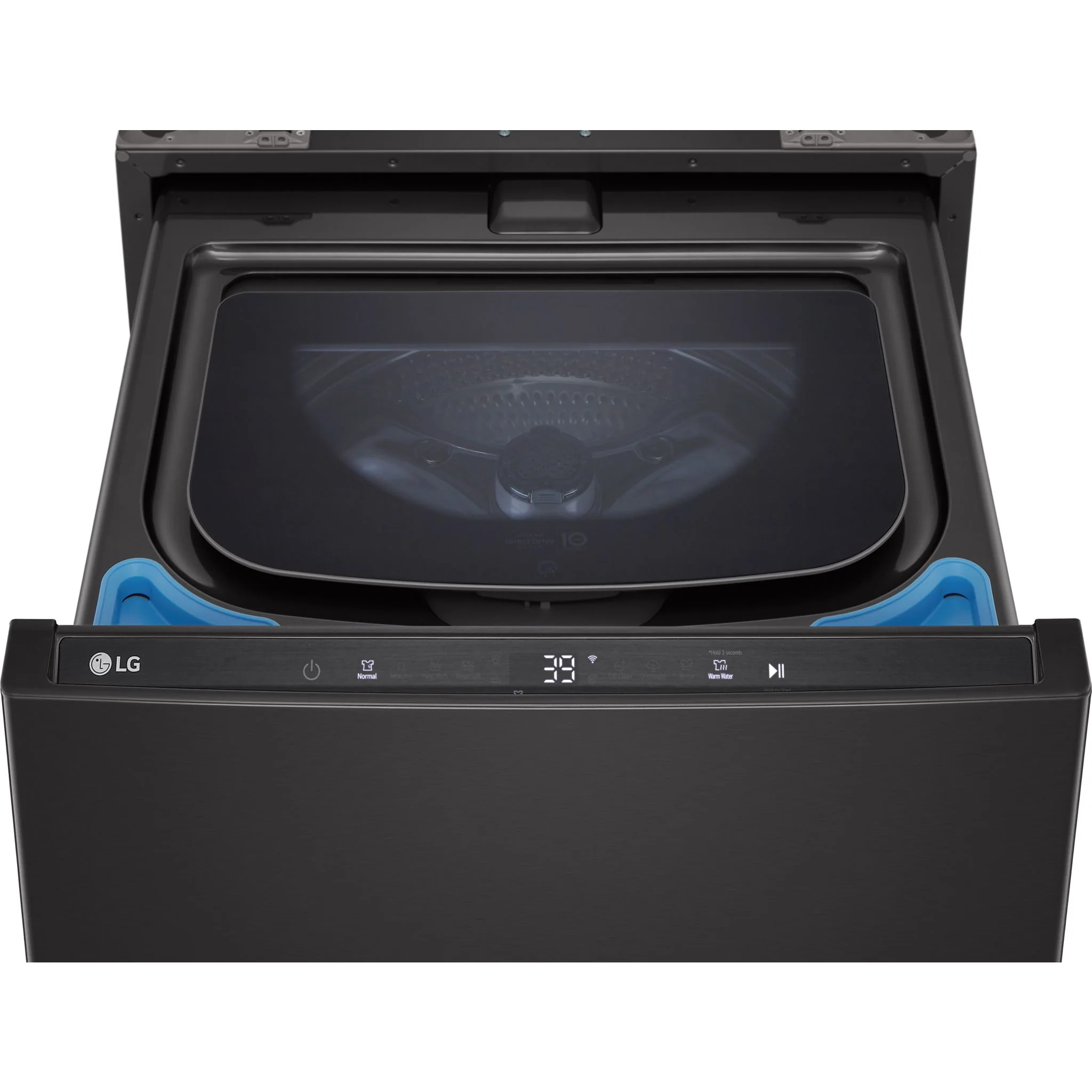 LG 27'' SideKick™ Pedestal Washer - Black Steel (WD300CB) - Image 6