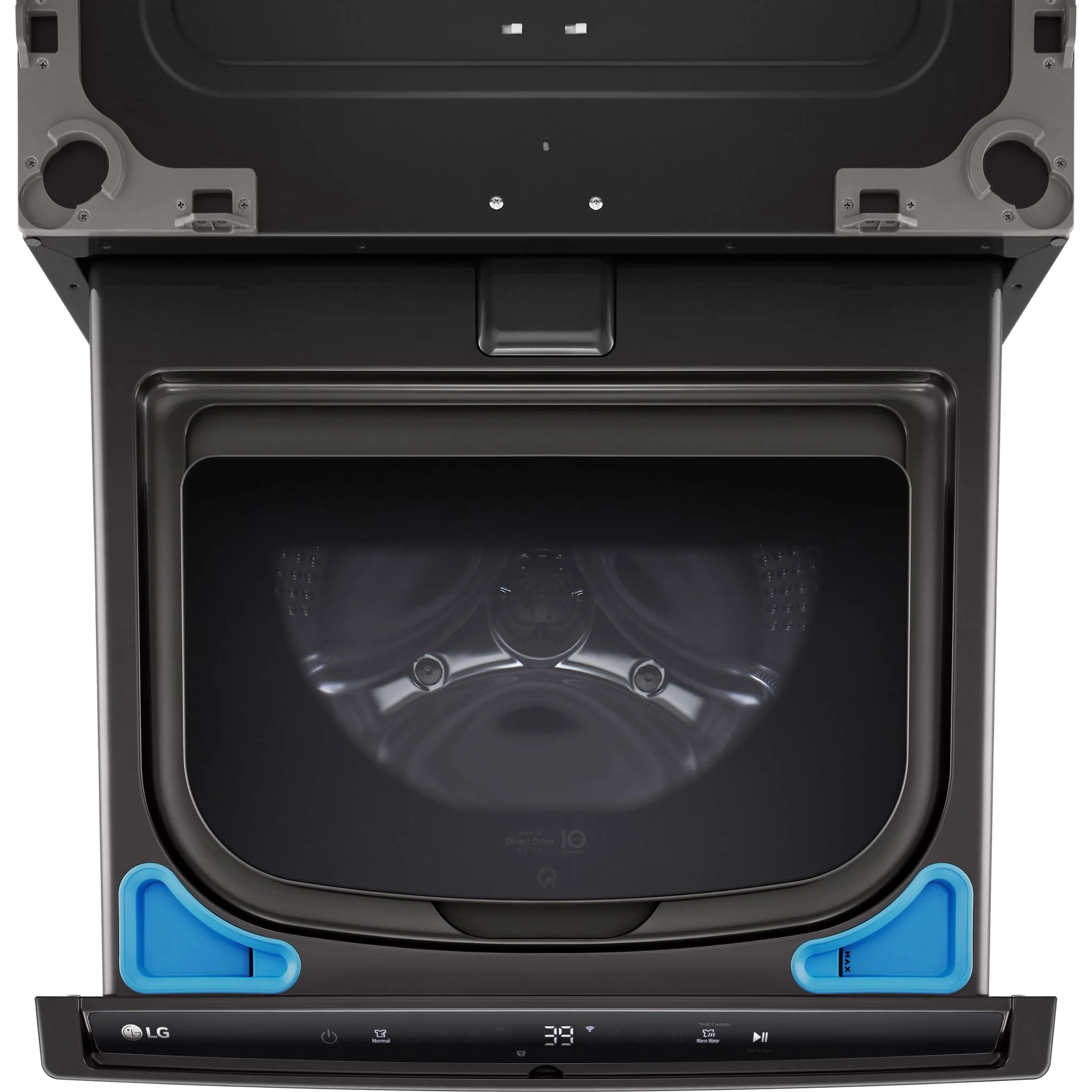 LG 27'' SideKick™ Pedestal Washer - Black Steel (WD300CB) - Image 8