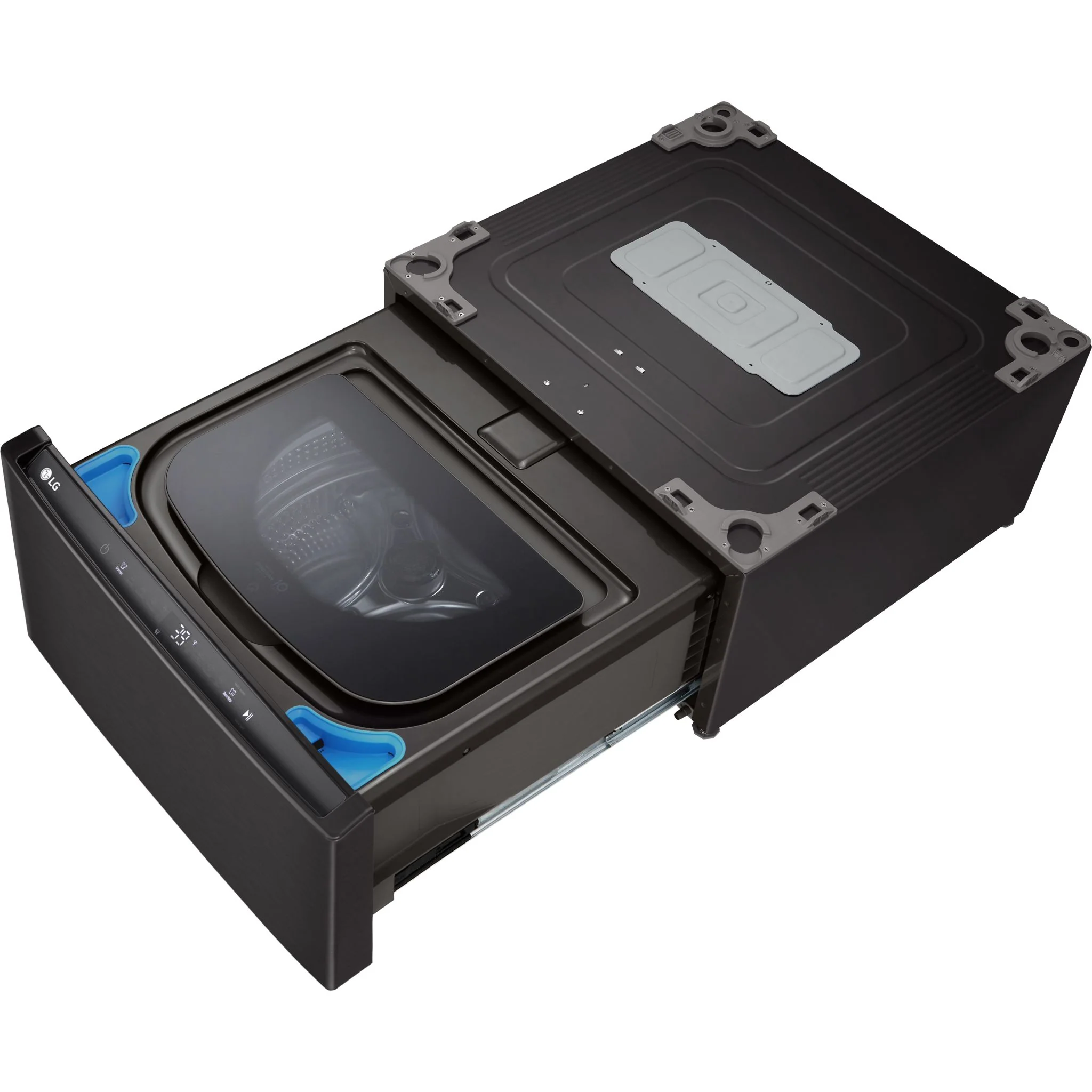 LG 27'' SideKick™ Pedestal Washer - Black Steel (WD300CB) - Image 9