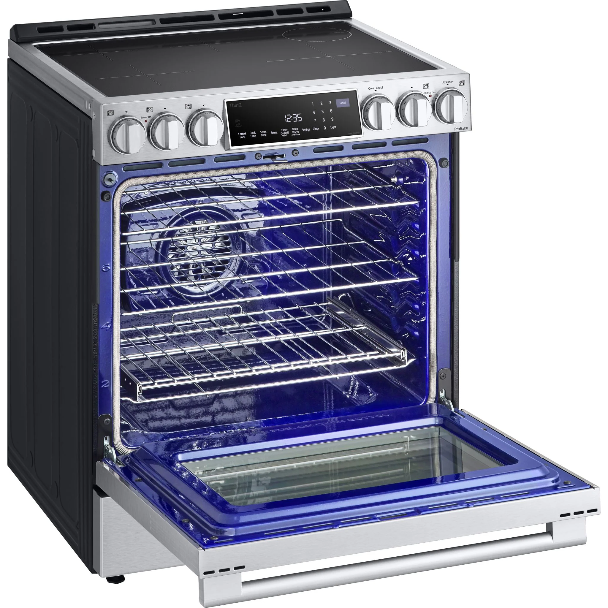 LG Studio 6.3 cu. ft. InstaView® Induction Slide-in Range with Air Fry and Air Sous Vide - Stainless (LSIS6338F) - Image 12