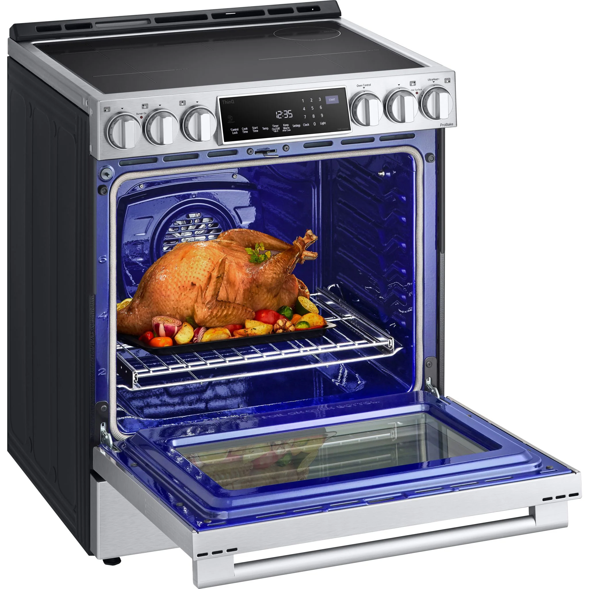 LG Studio 6.3 cu. ft. InstaView® Induction Slide-in Range with Air Fry and Air Sous Vide - Stainless (LSIS6338F) - Image 13