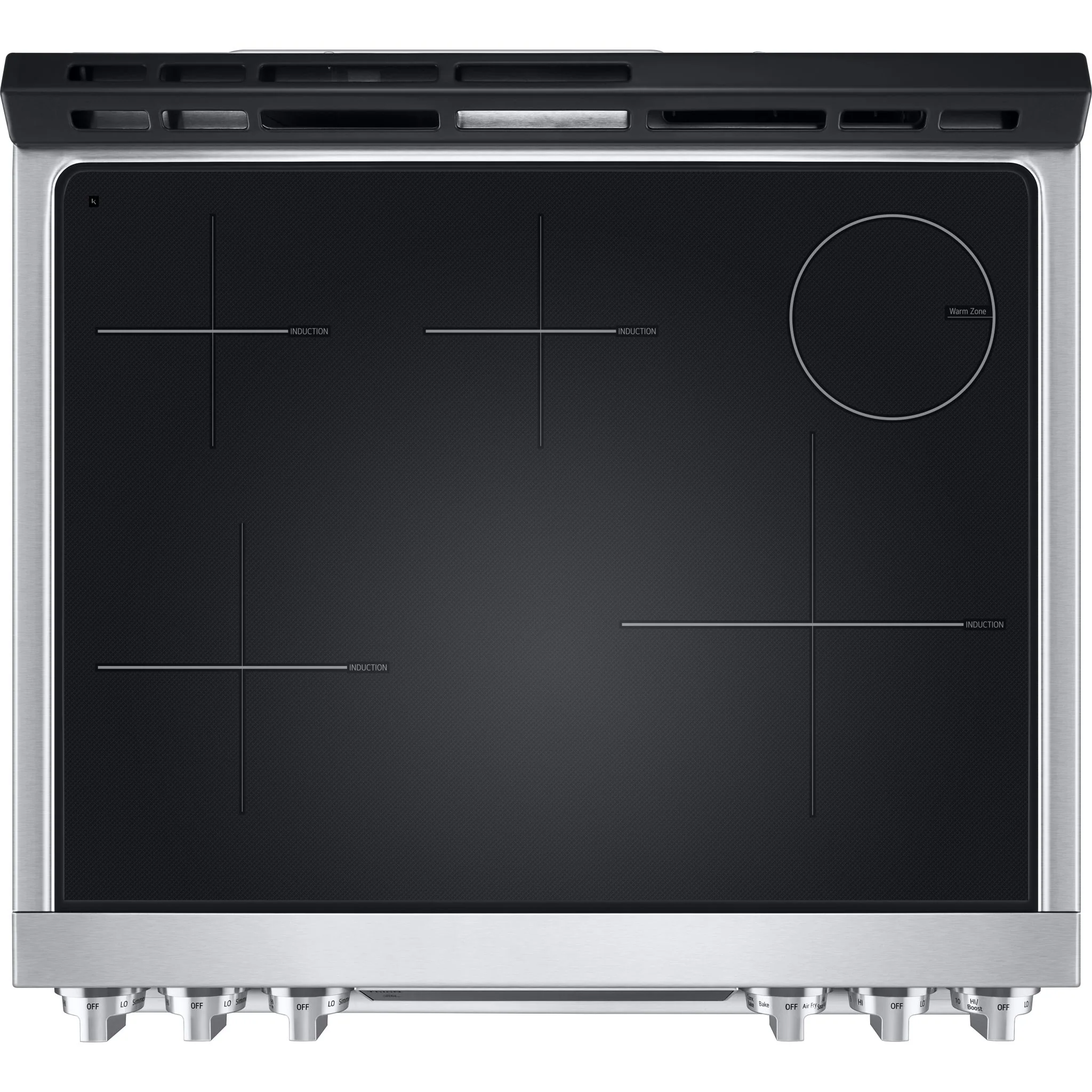 LG Studio 6.3 cu. ft. InstaView® Induction Slide-in Range with Air Fry and Air Sous Vide - Stainless (LSIS6338F) - Image 6